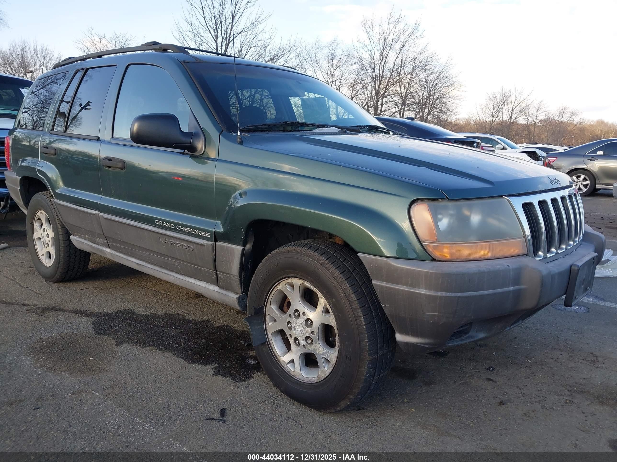 2000 Jeep Grand Cherokee Laredo Green vin: 1J4GW48S8YC219934