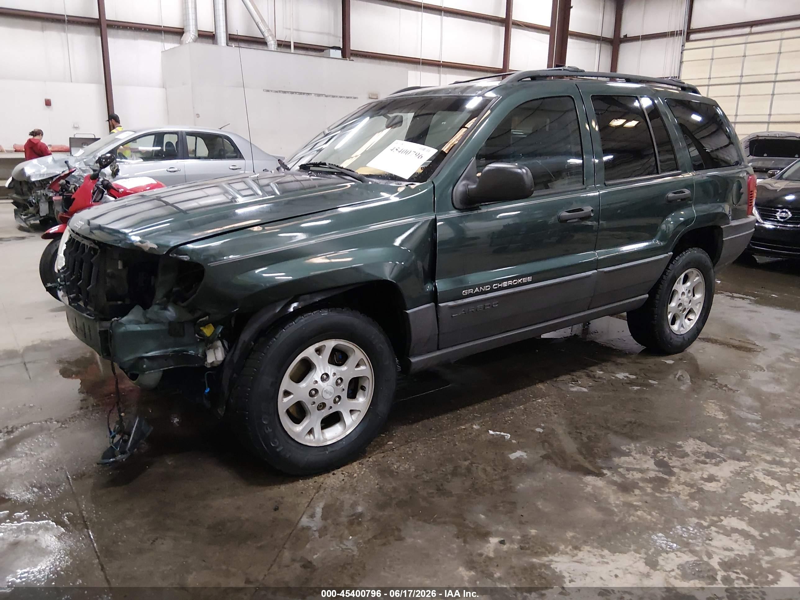 2001 Jeep Grand Cherokee Laredo Green vin: 1J4GW48S91C596570