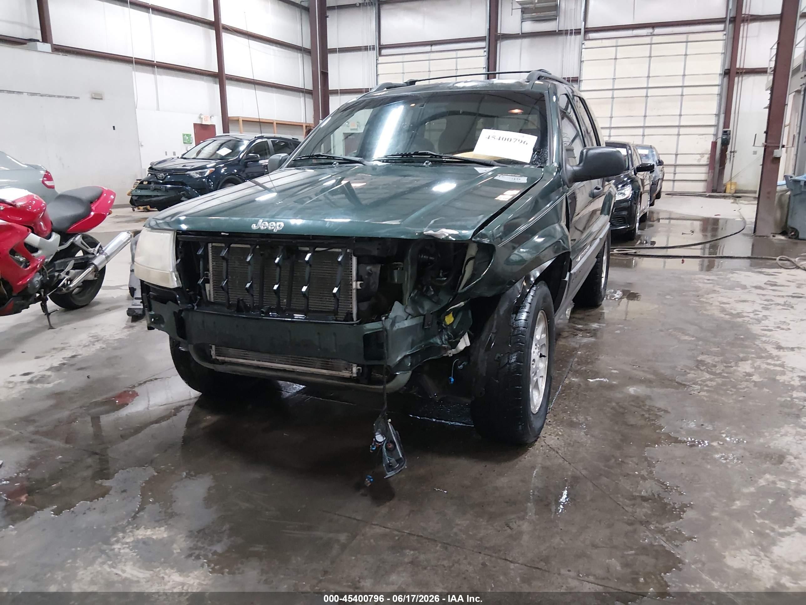 2001 Jeep Grand Cherokee Laredo Green vin: 1J4GW48S91C596570