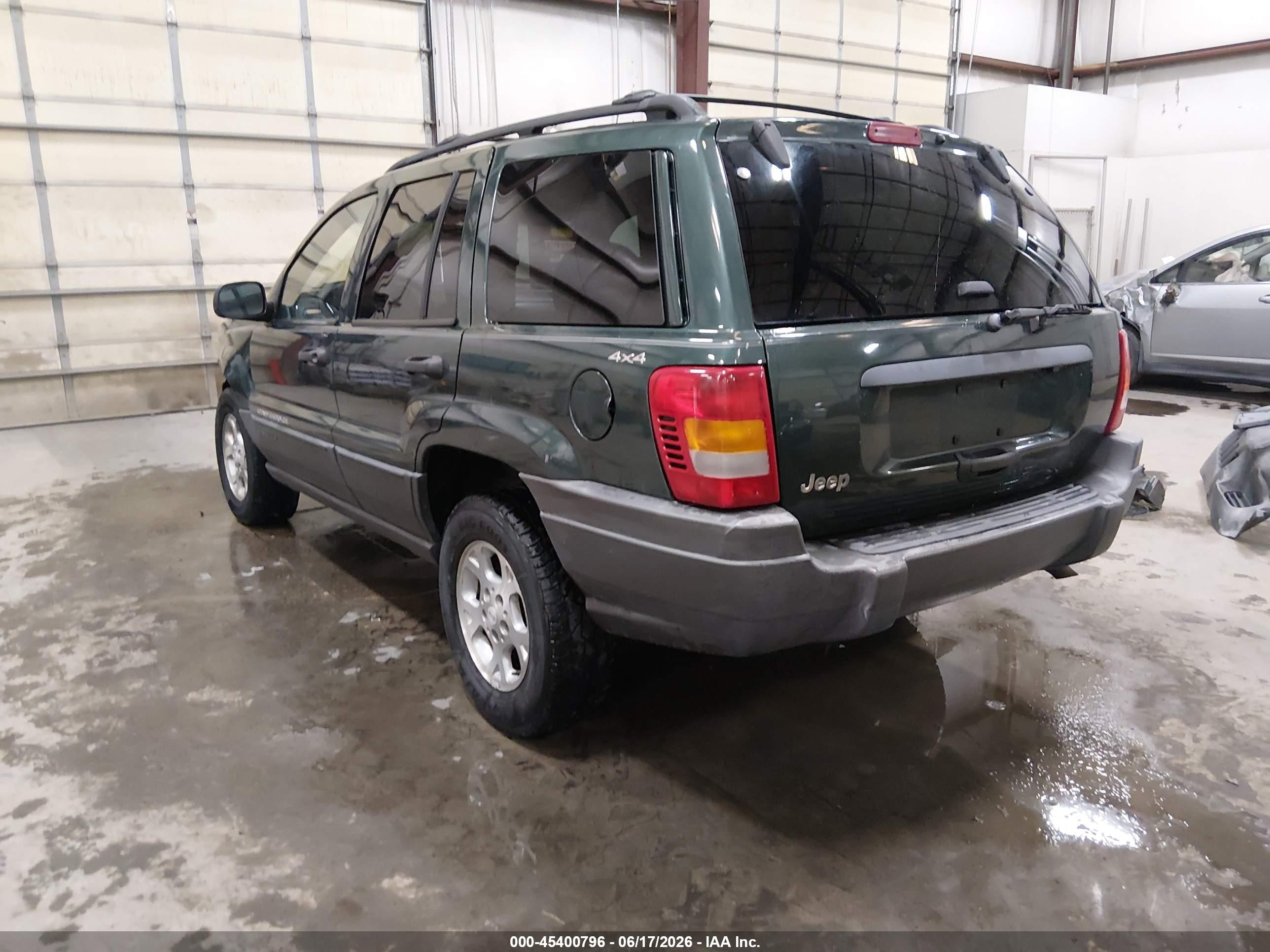 2001 Jeep Grand Cherokee Laredo Green vin: 1J4GW48S91C596570