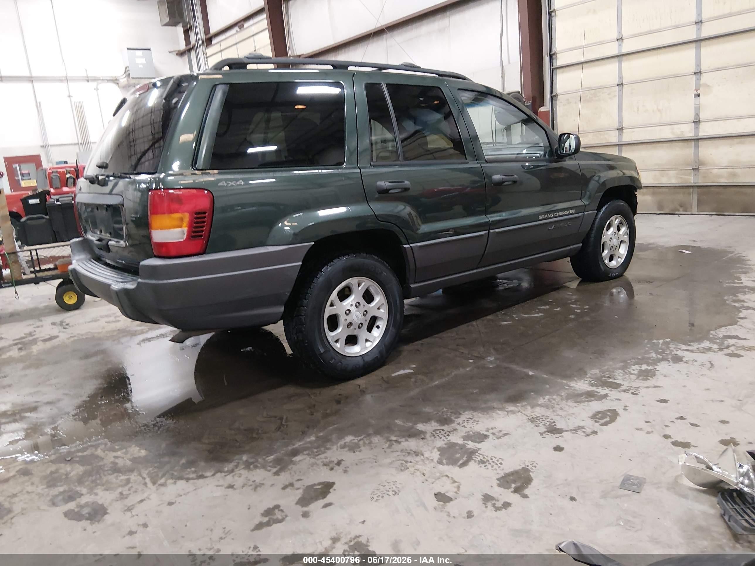 2001 Jeep Grand Cherokee Laredo Green vin: 1J4GW48S91C596570