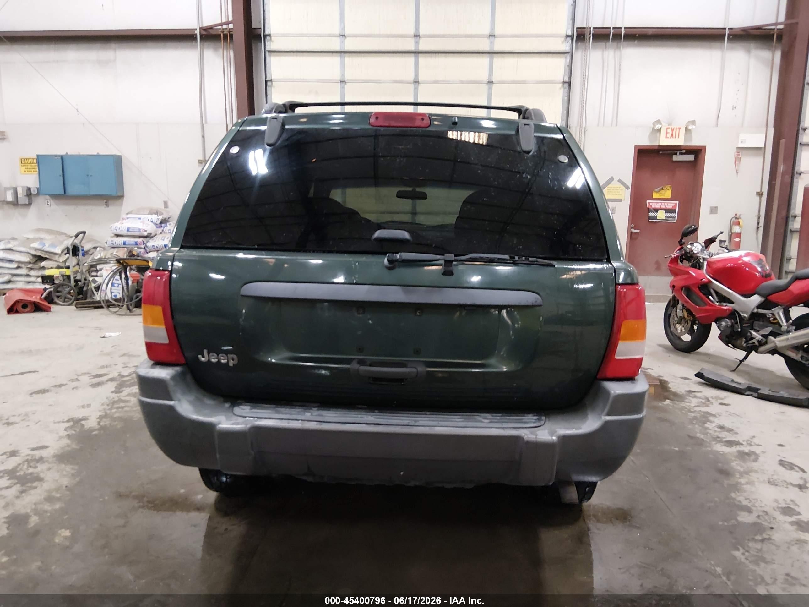 2001 Jeep Grand Cherokee Laredo Green vin: 1J4GW48S91C596570