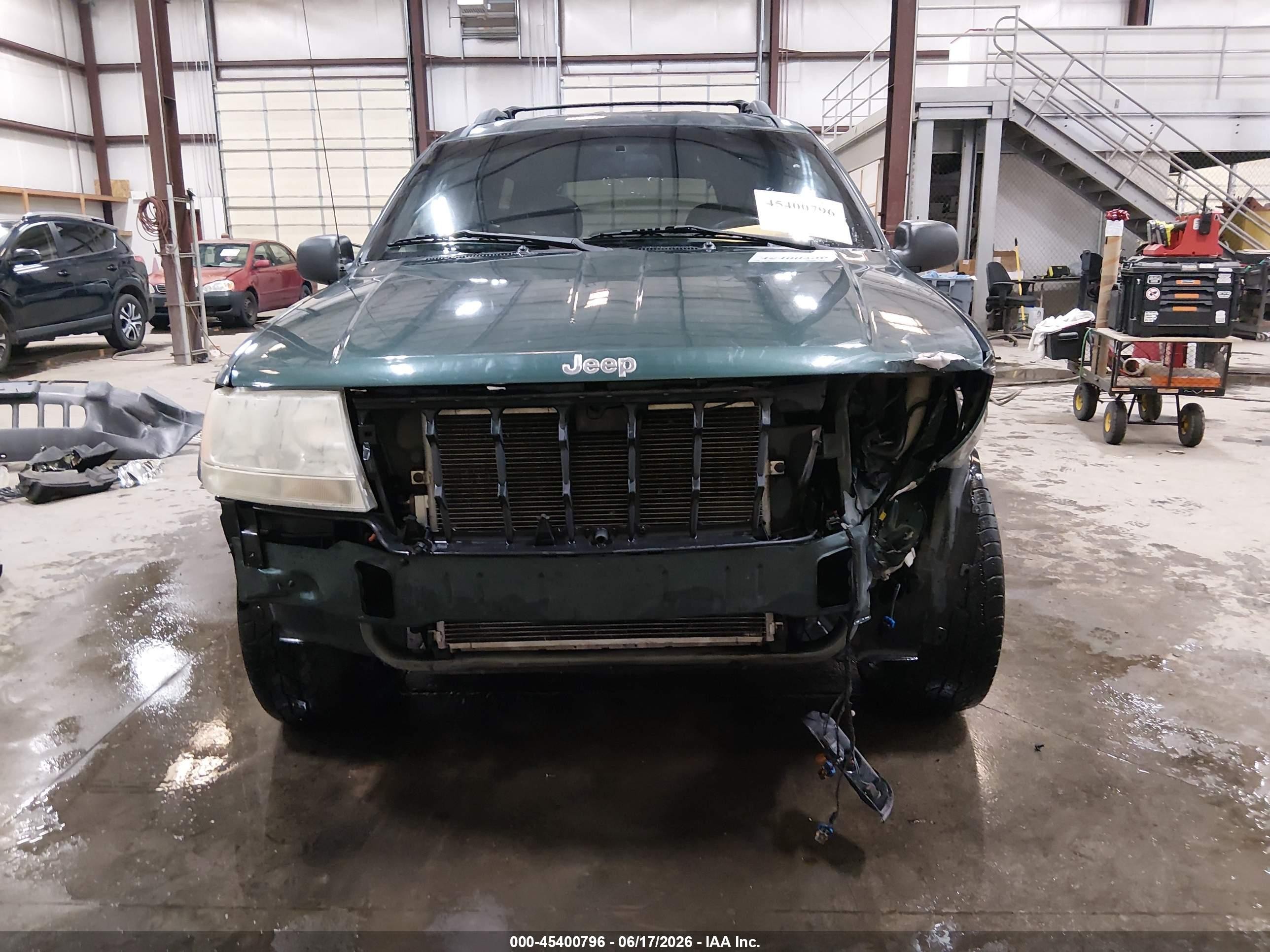 2001 Jeep Grand Cherokee Laredo Green vin: 1J4GW48S91C596570