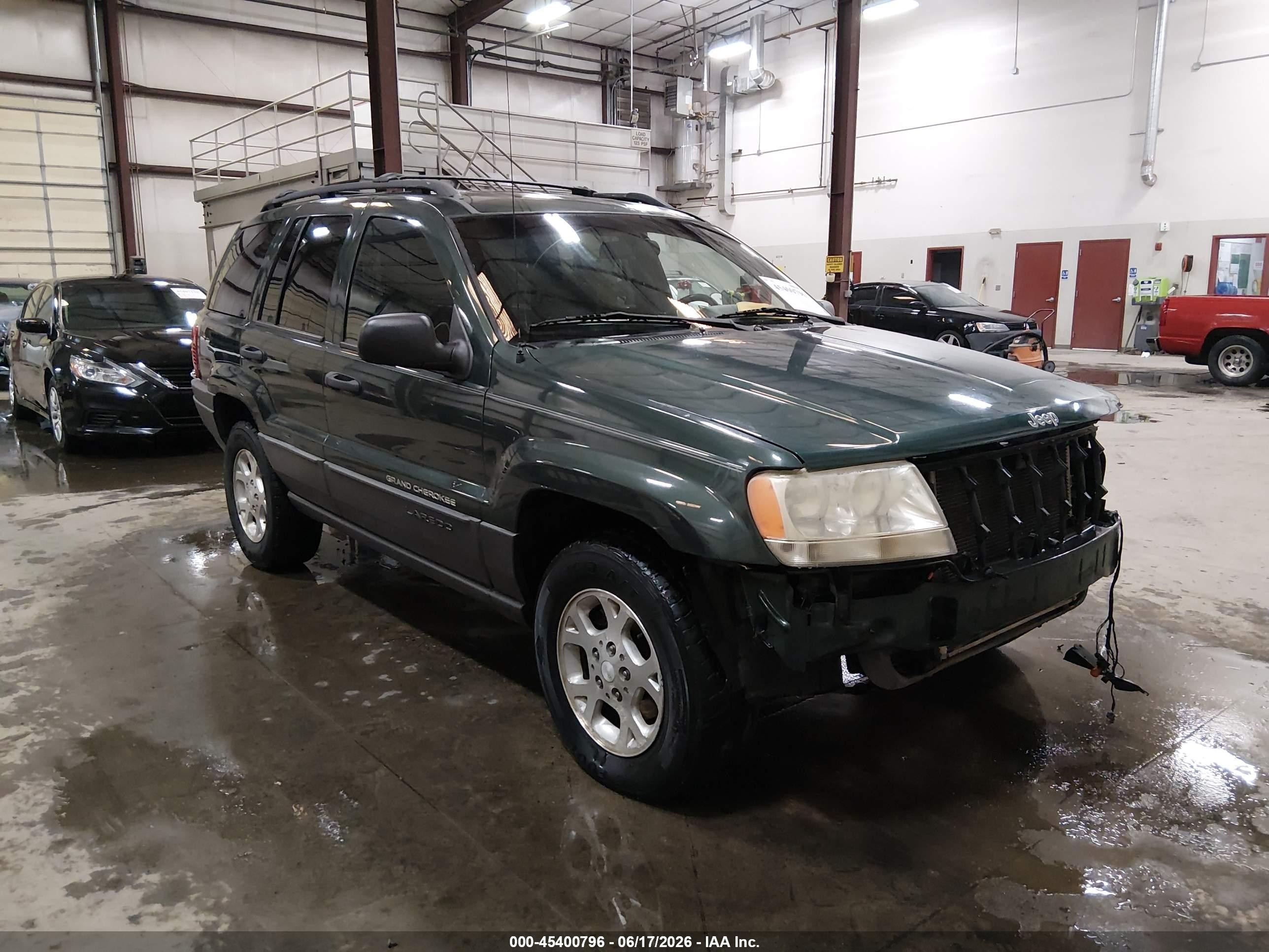2001 Jeep Grand Cherokee Laredo Green vin: 1J4GW48S91C596570