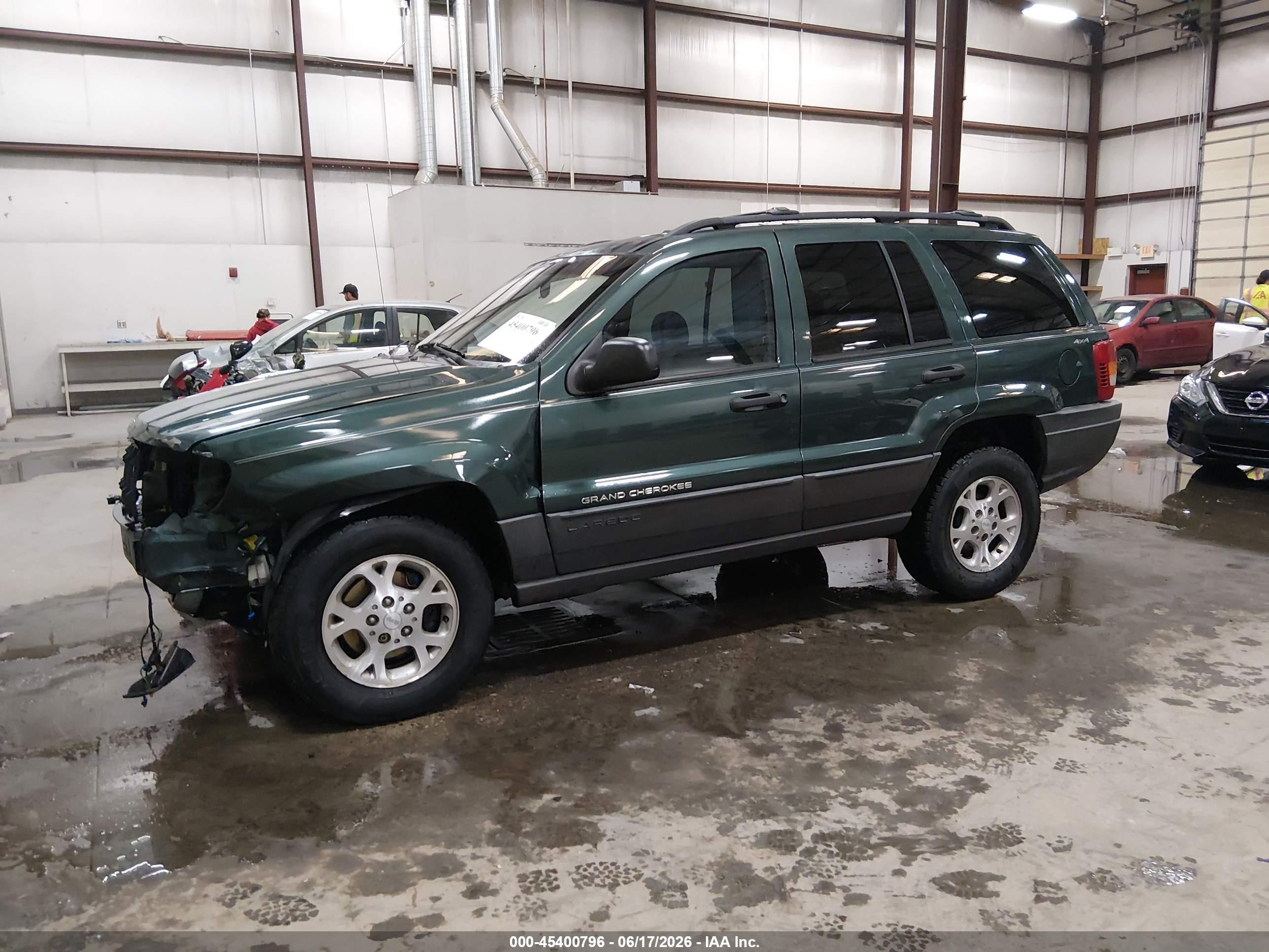 2001 Jeep Grand Cherokee Laredo Green vin: 1J4GW48S91C596570