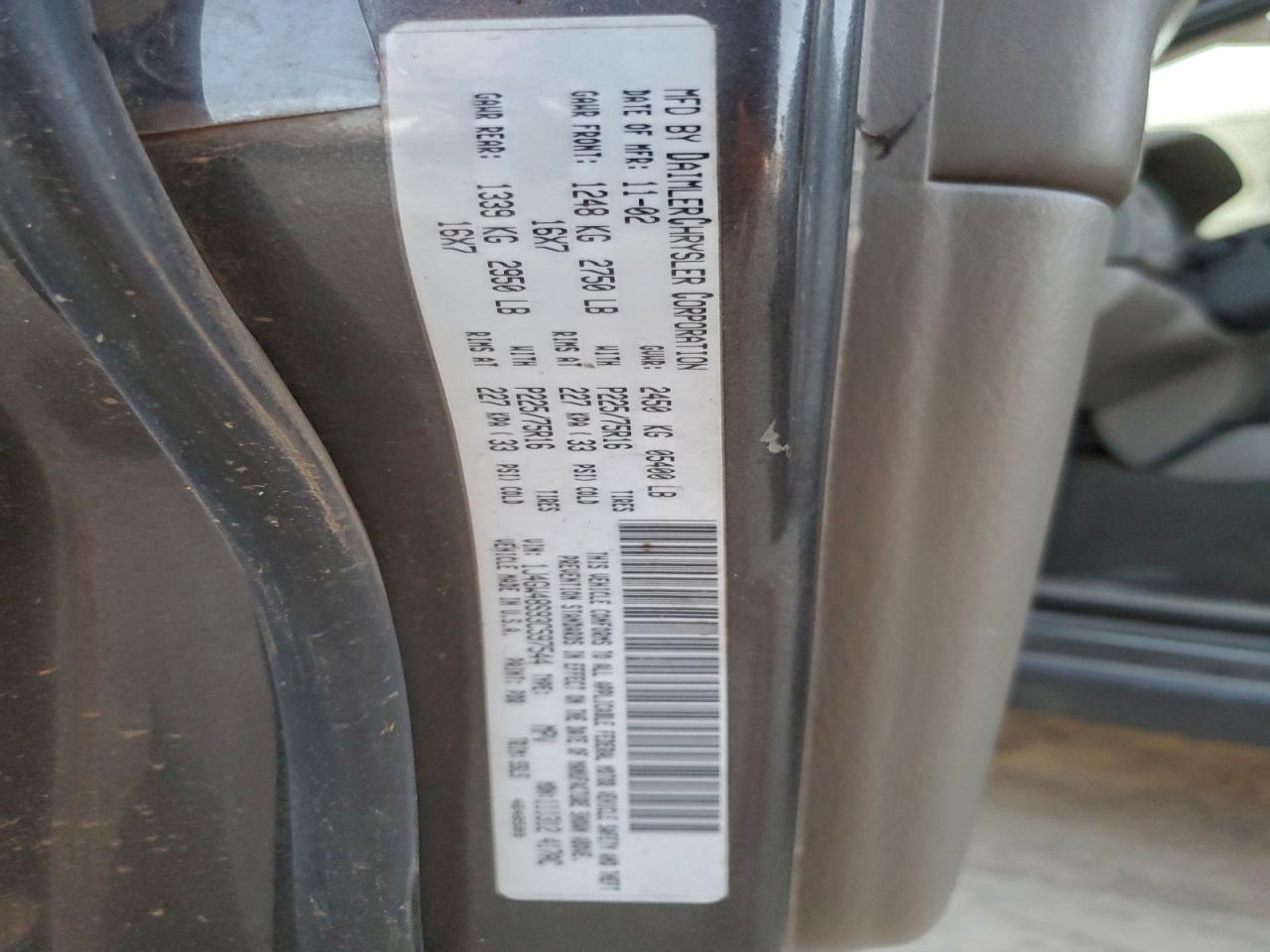 2003 Jeep Grand Cherokee Laredo Charcoal vin: 1J4GW48S93C597544