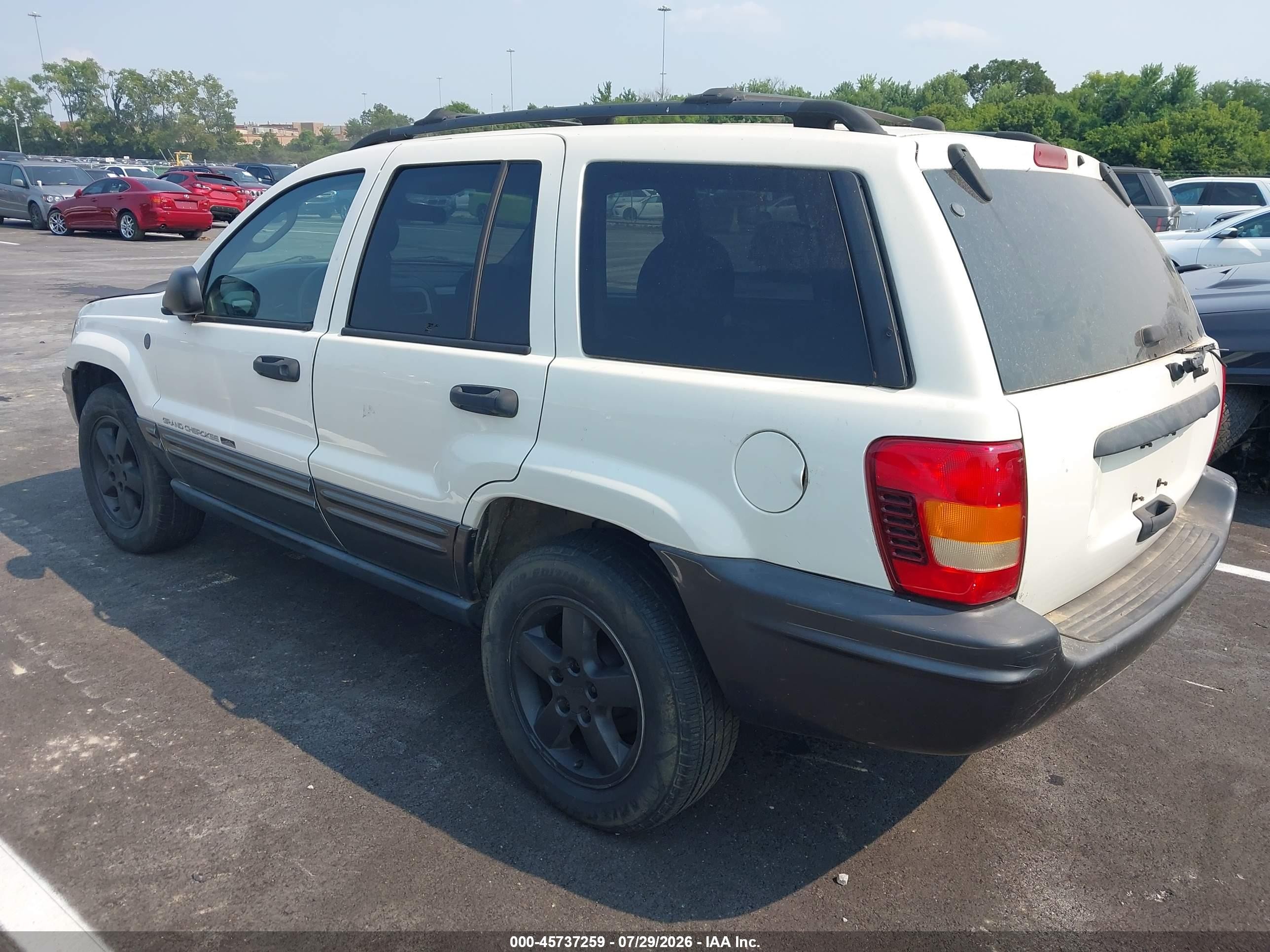 2004 Jeep Grand Cherokee Laredo White vin: 1J4GW48S94C427671