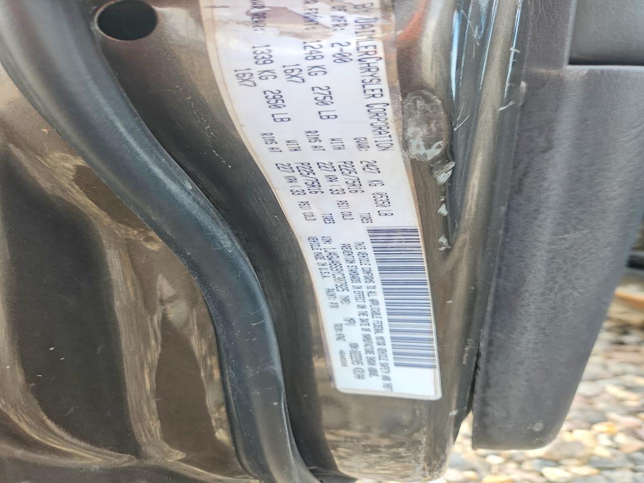 2000 Jeep Grand Cherokee Laredo Gray vin: 1J4GW48S9YC307925