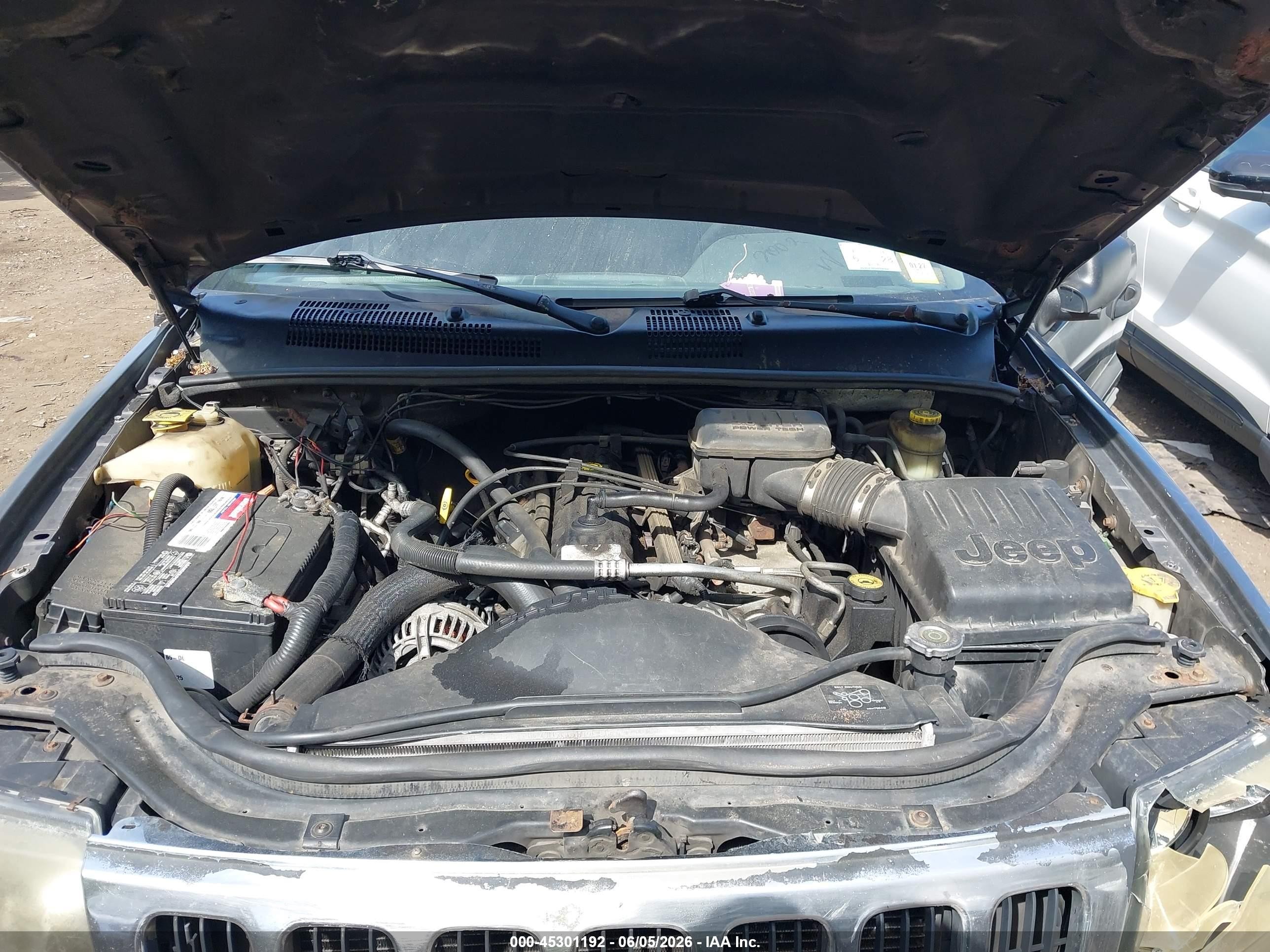 2002 Jeep Grand Cherokee Laredo Black vin: 1J4GW48SX2C174633