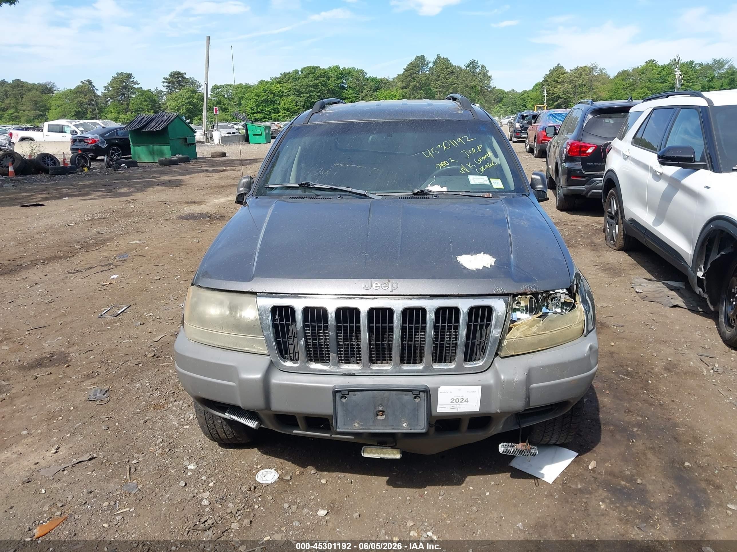 2002 Jeep Grand Cherokee Laredo Black vin: 1J4GW48SX2C174633