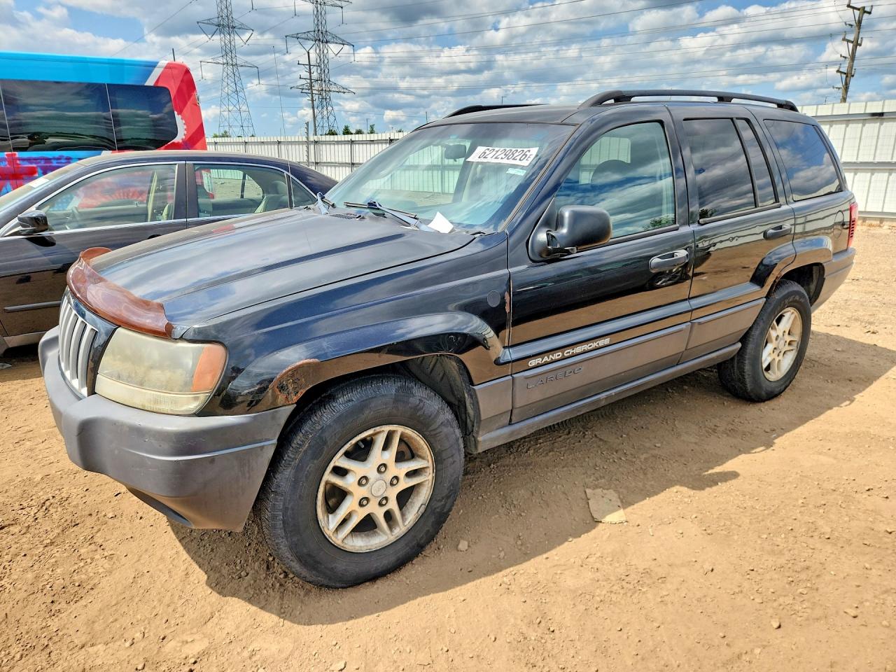 2004 Jeep Grand Cherokee Laredo Black vin: 1J4GW48SX4C401189
