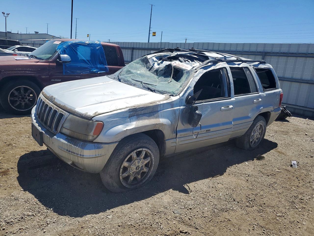 2003 Jeep Grand Cherokee Limited Silver vin: 1J4GW58J93C525014