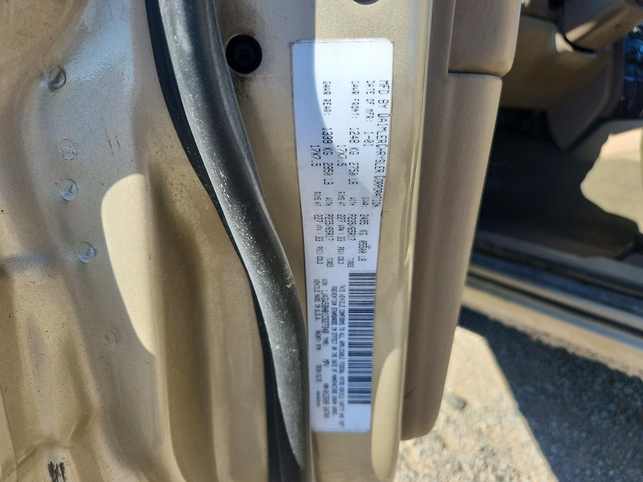 2001 Jeep Grand Cherokee Limited Gold vin: 1J4GW58N01C627348