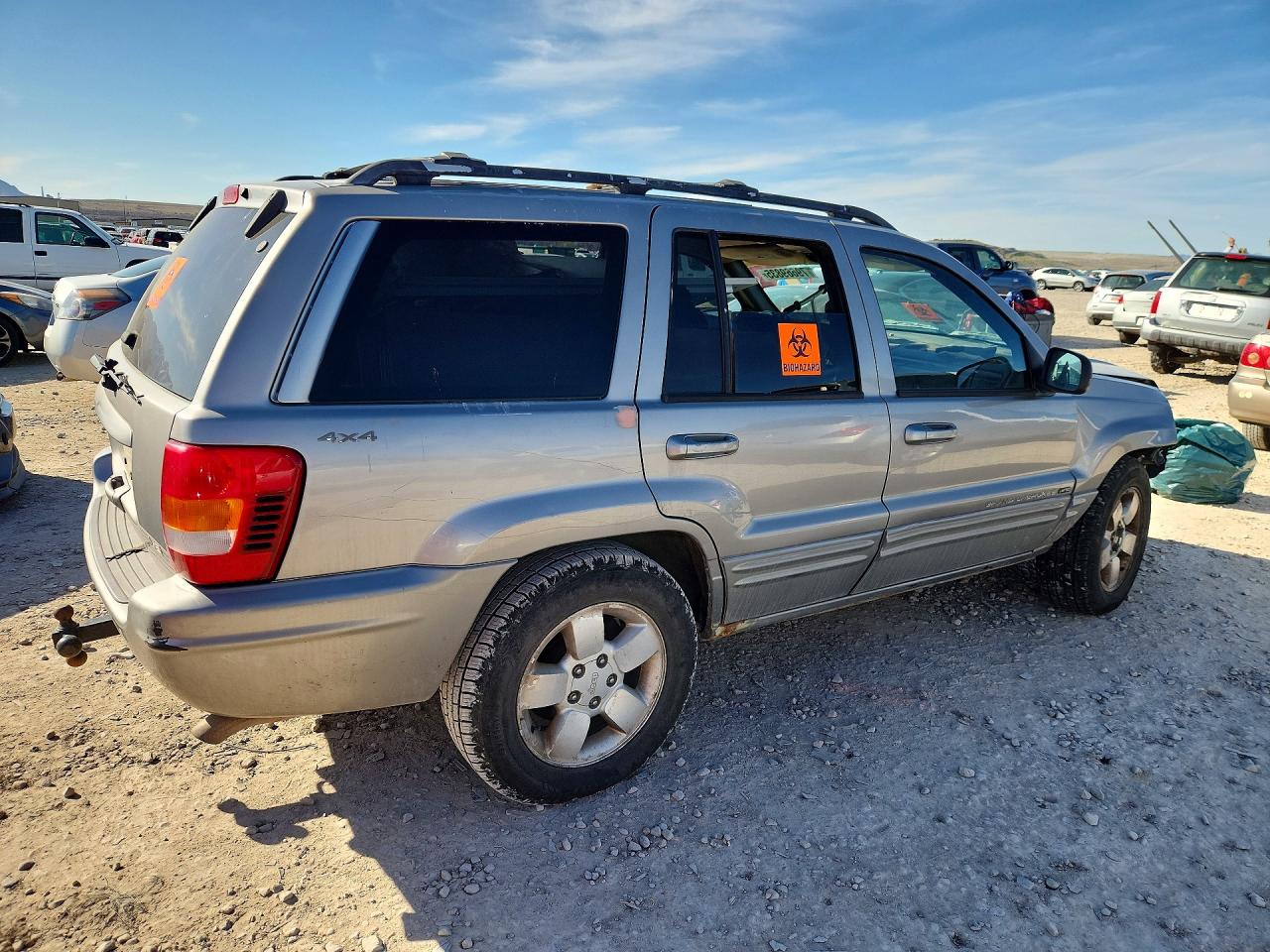 2001 Jeep Grand Cherokee Limited Серый vin: 1J4GW58N01C674475