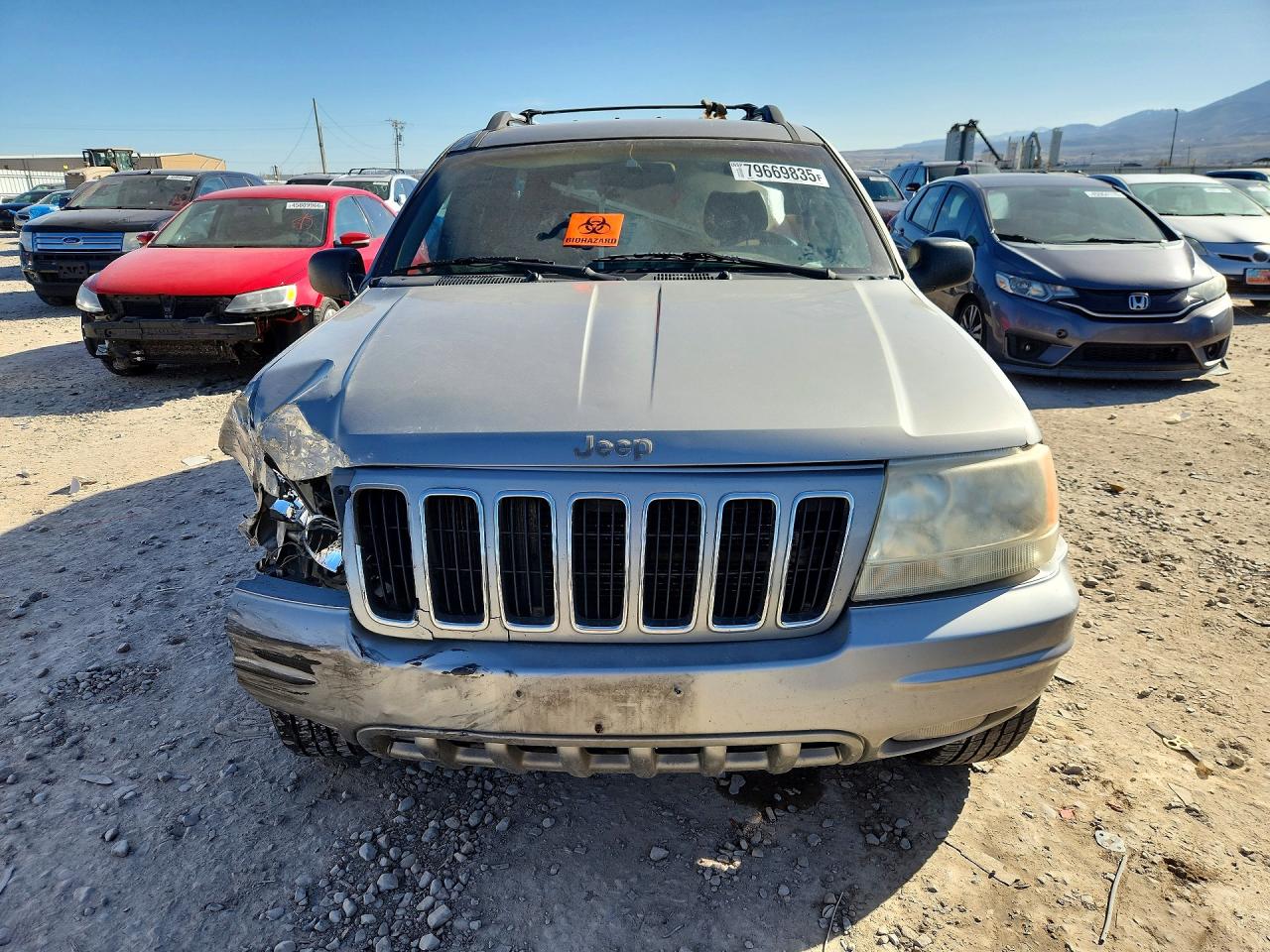 2001 Jeep Grand Cherokee Limited Серый vin: 1J4GW58N01C674475