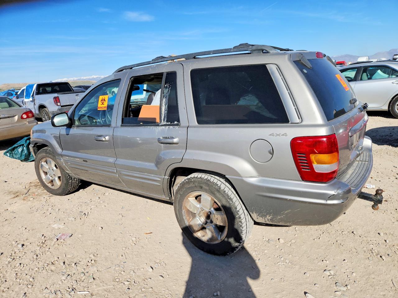 2001 Jeep Grand Cherokee Limited Серый vin: 1J4GW58N01C674475