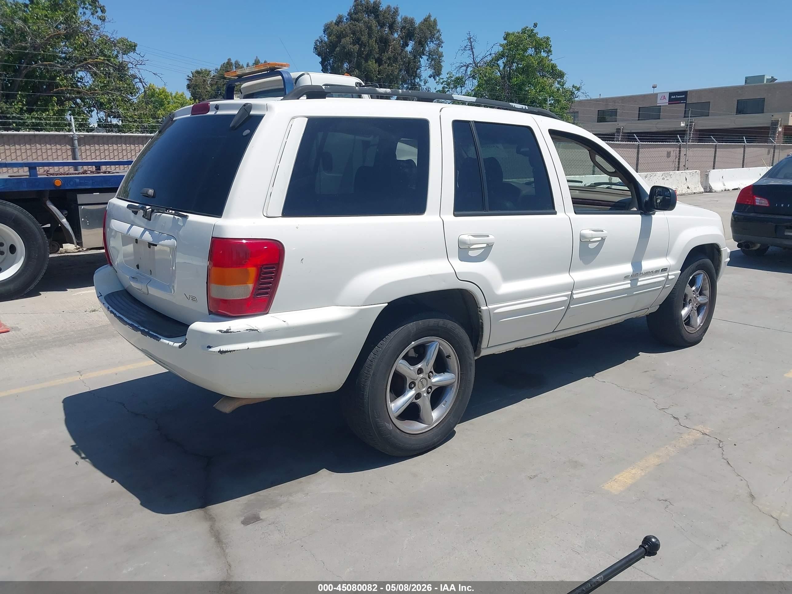 2002 Jeep Grand Cherokee Limited White vin: 1J4GW58N12C124123