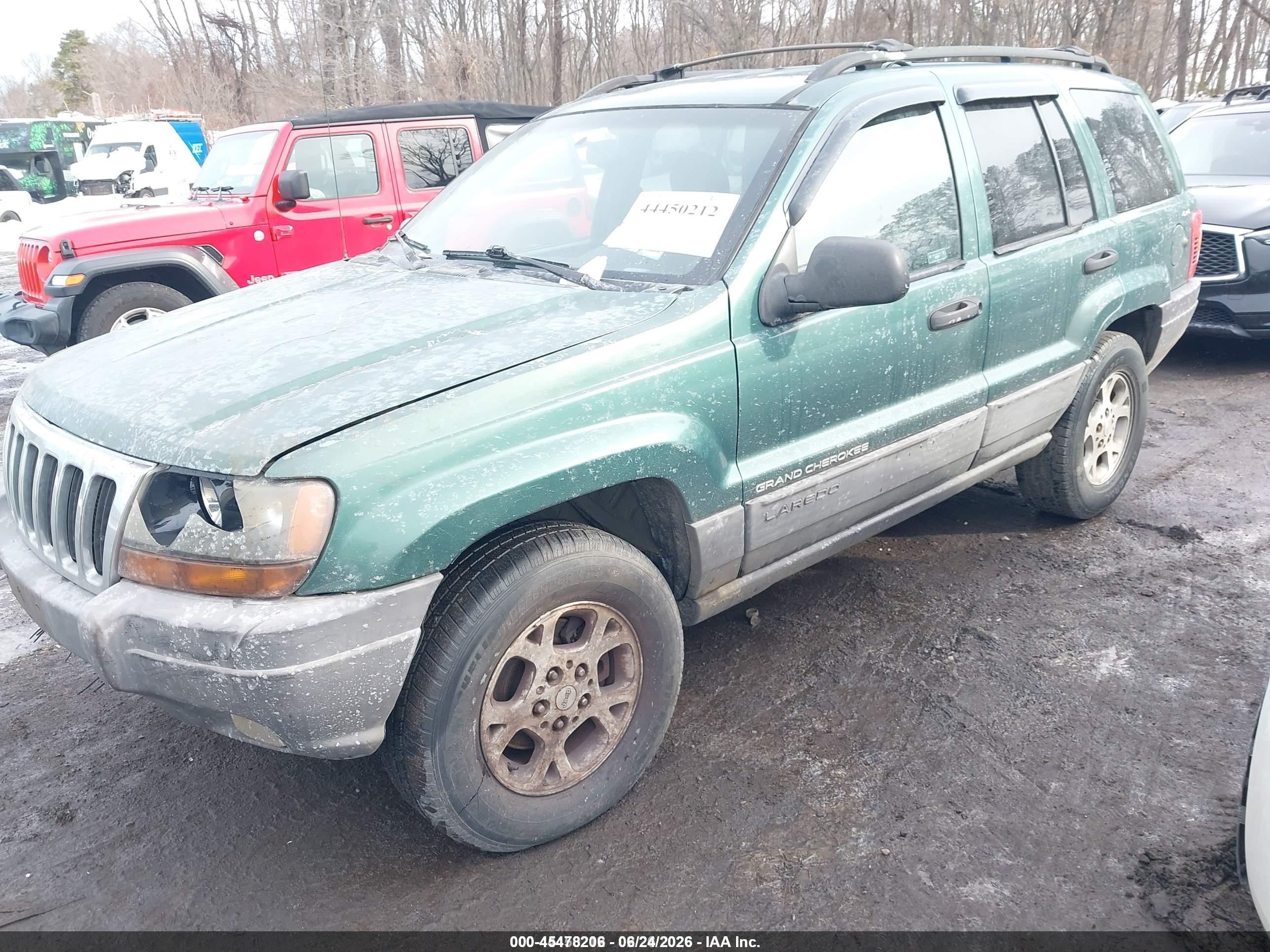 1999 Jeep Grand Cherokee Laredo Green vin: 1J4GW58N2XC706979