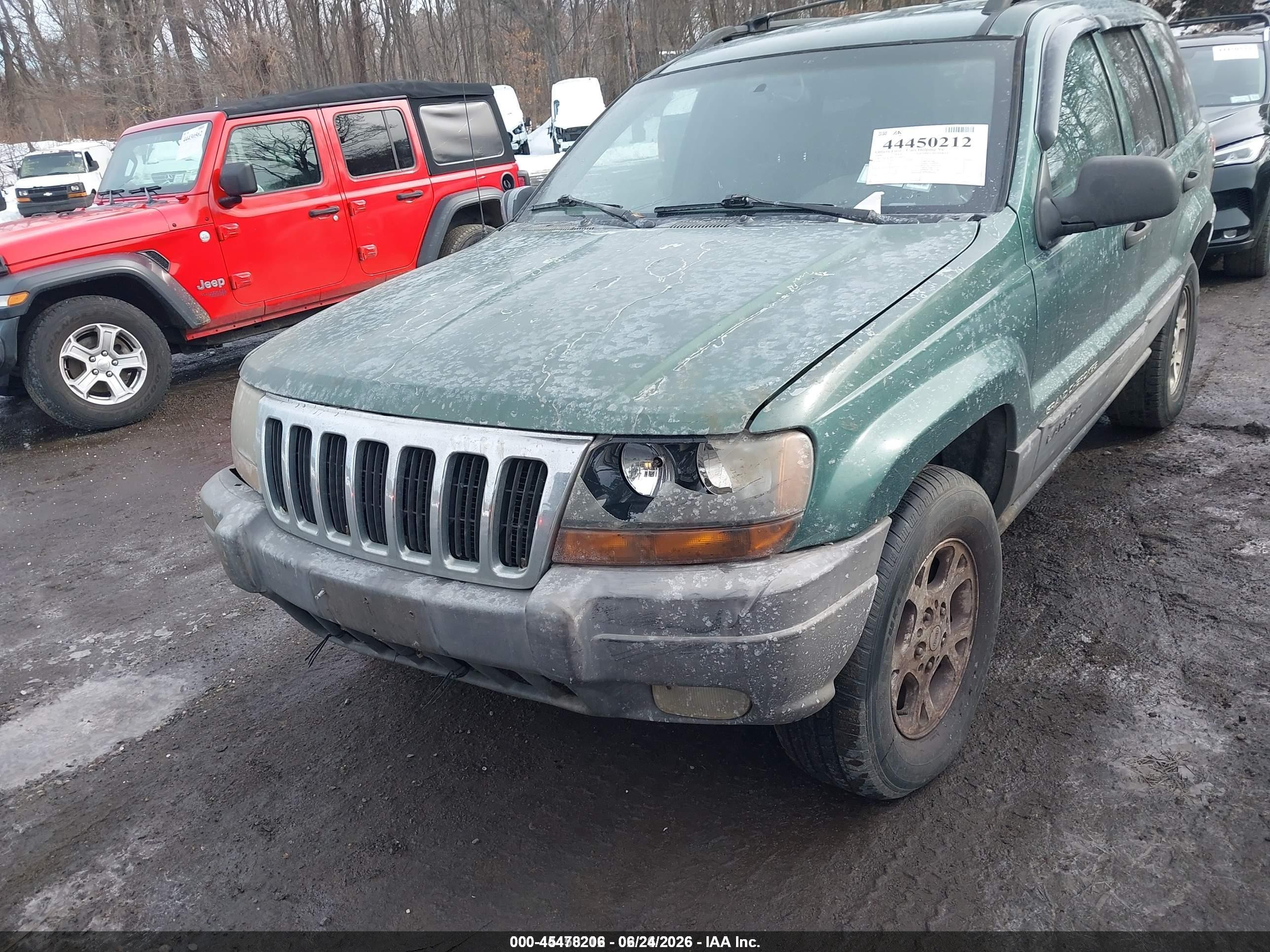1999 Jeep Grand Cherokee Laredo Green vin: 1J4GW58N2XC706979