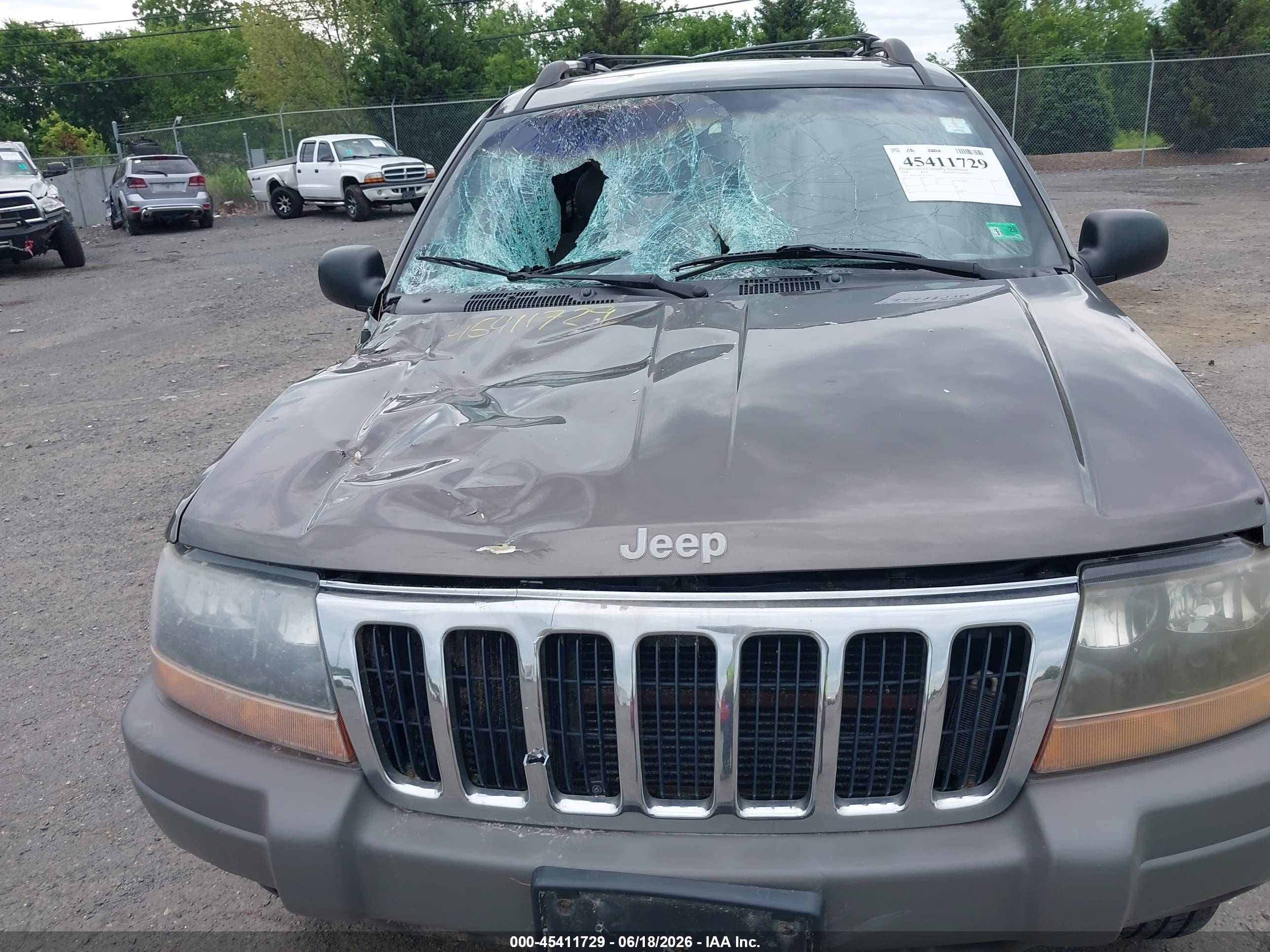 1999 Jeep Grand Cherokee Laredo Gray vin: 1J4GW58N2XC730375