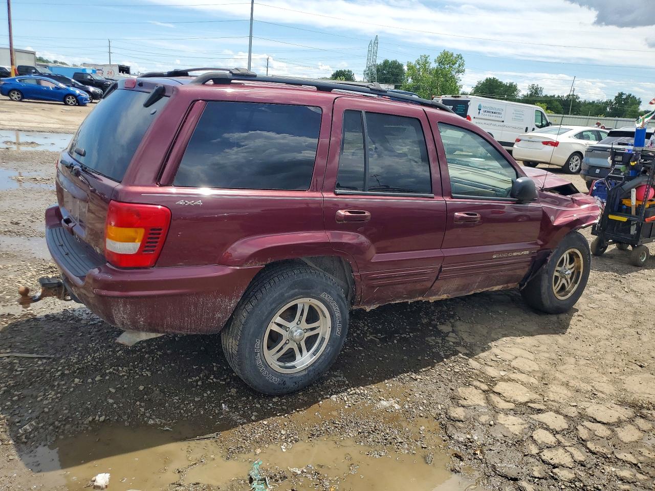 2000 Jeep Grand Cherokee Limited Burgundy vin: 1J4GW58N2YC207519