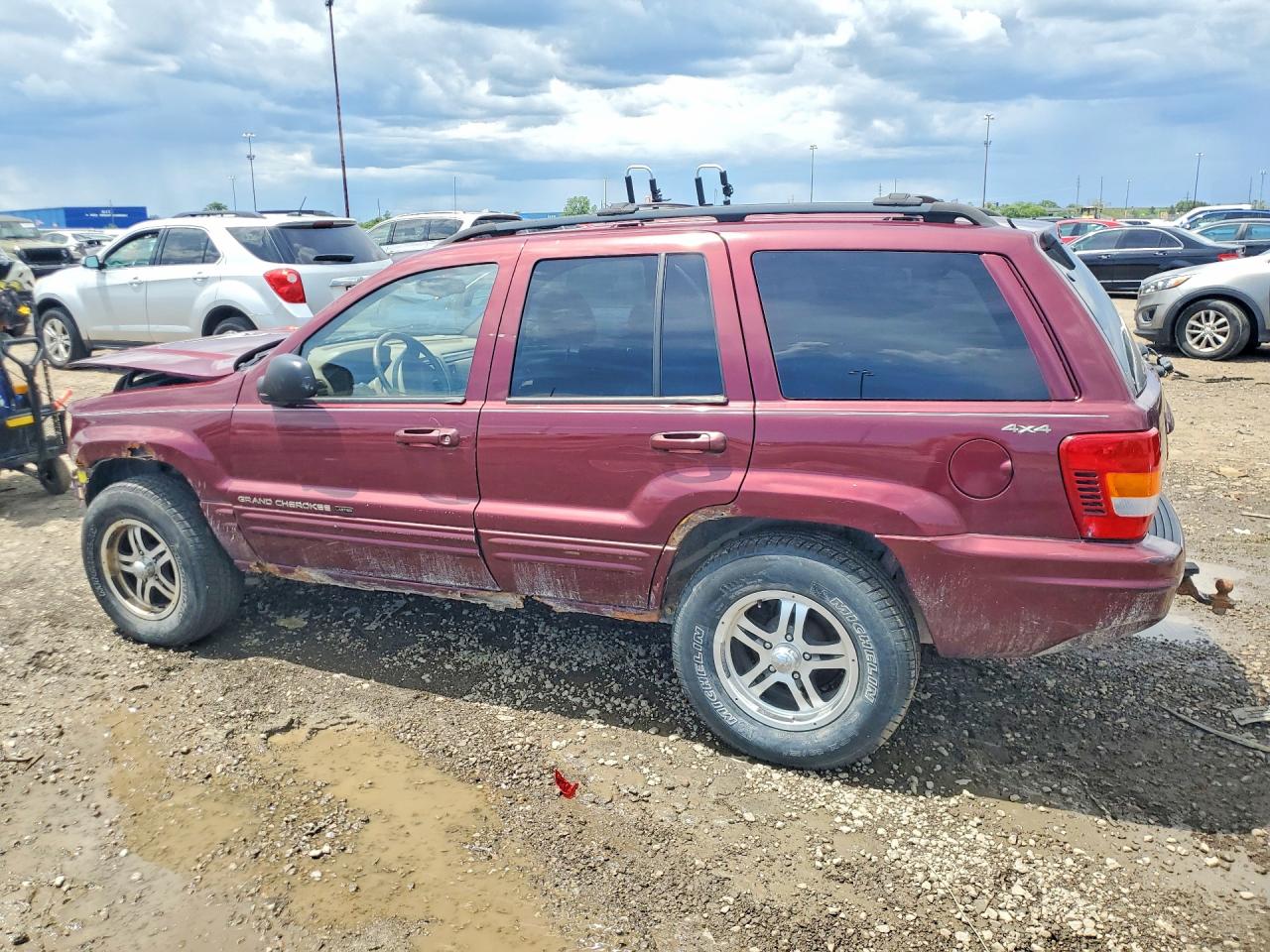 2000 Jeep Grand Cherokee Limited Burgundy vin: 1J4GW58N2YC207519