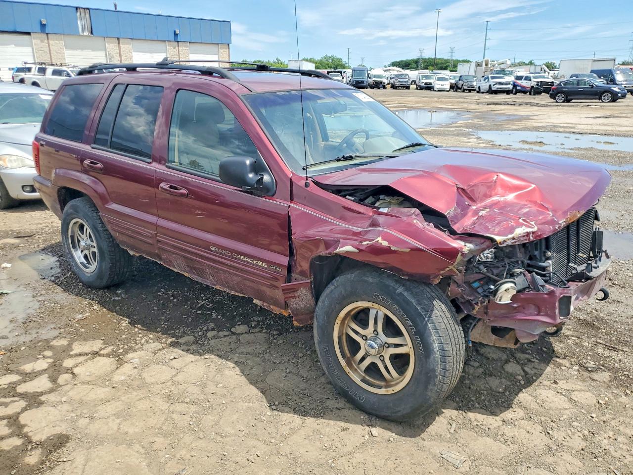 2000 Jeep Grand Cherokee Limited Burgundy vin: 1J4GW58N2YC207519