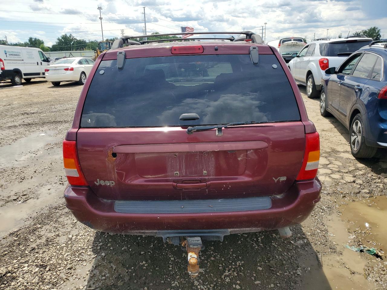 2000 Jeep Grand Cherokee Limited Burgundy vin: 1J4GW58N2YC207519