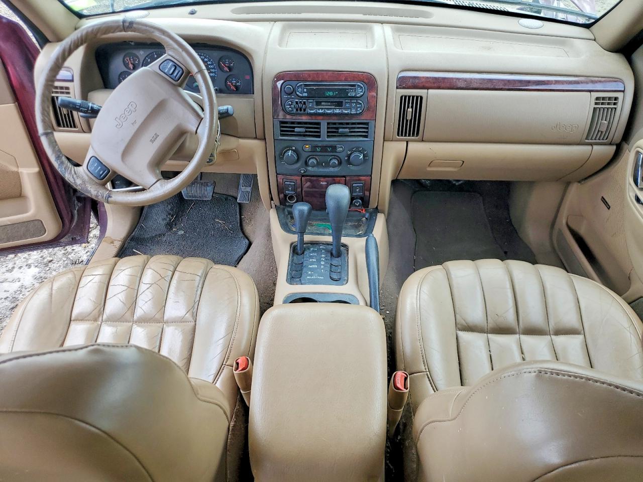 2000 Jeep Grand Cherokee Limited Burgundy vin: 1J4GW58N2YC207519