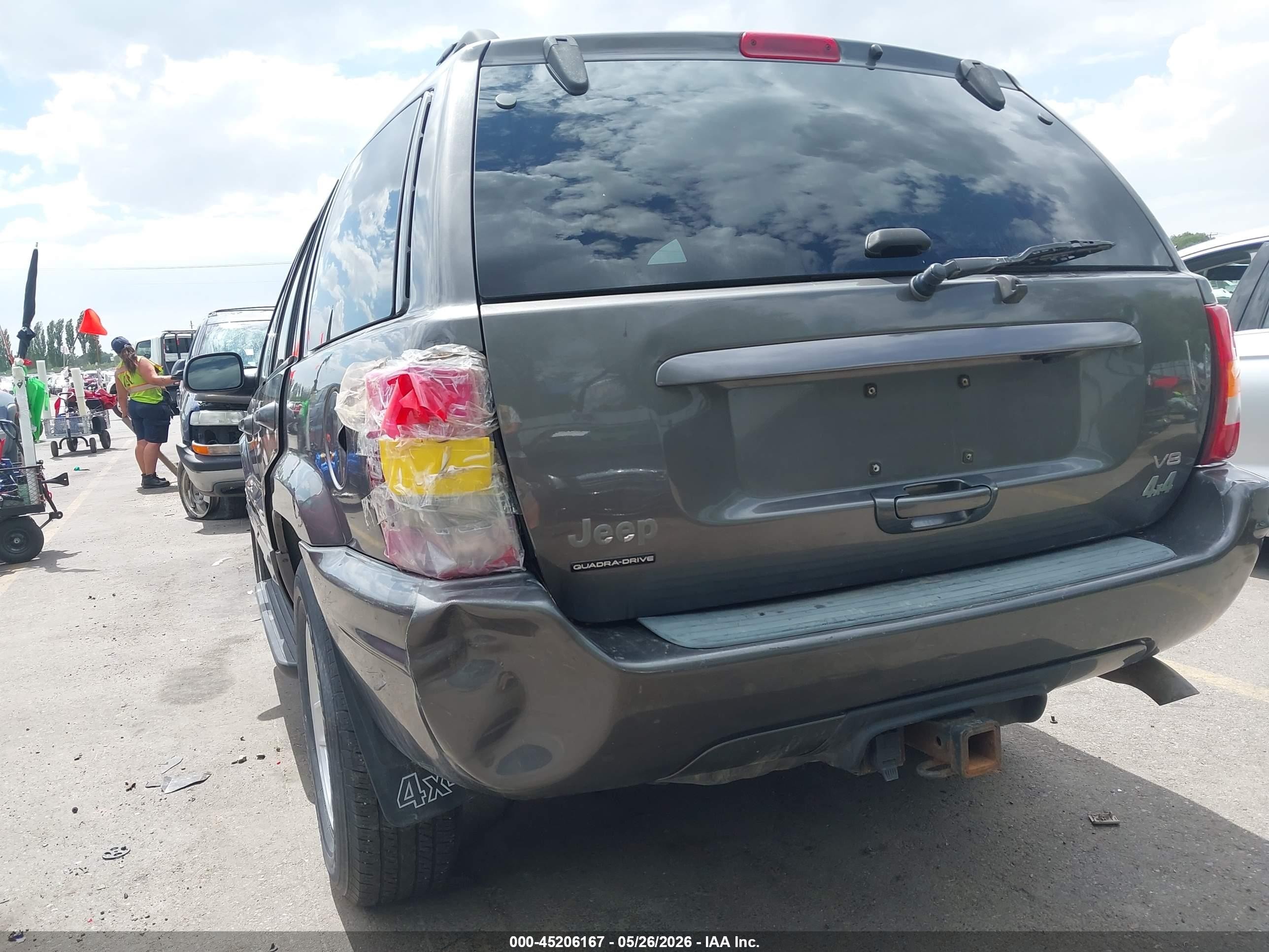2003 Jeep Grand Cherokee Limited Серый vin: 1J4GW58N33C535993