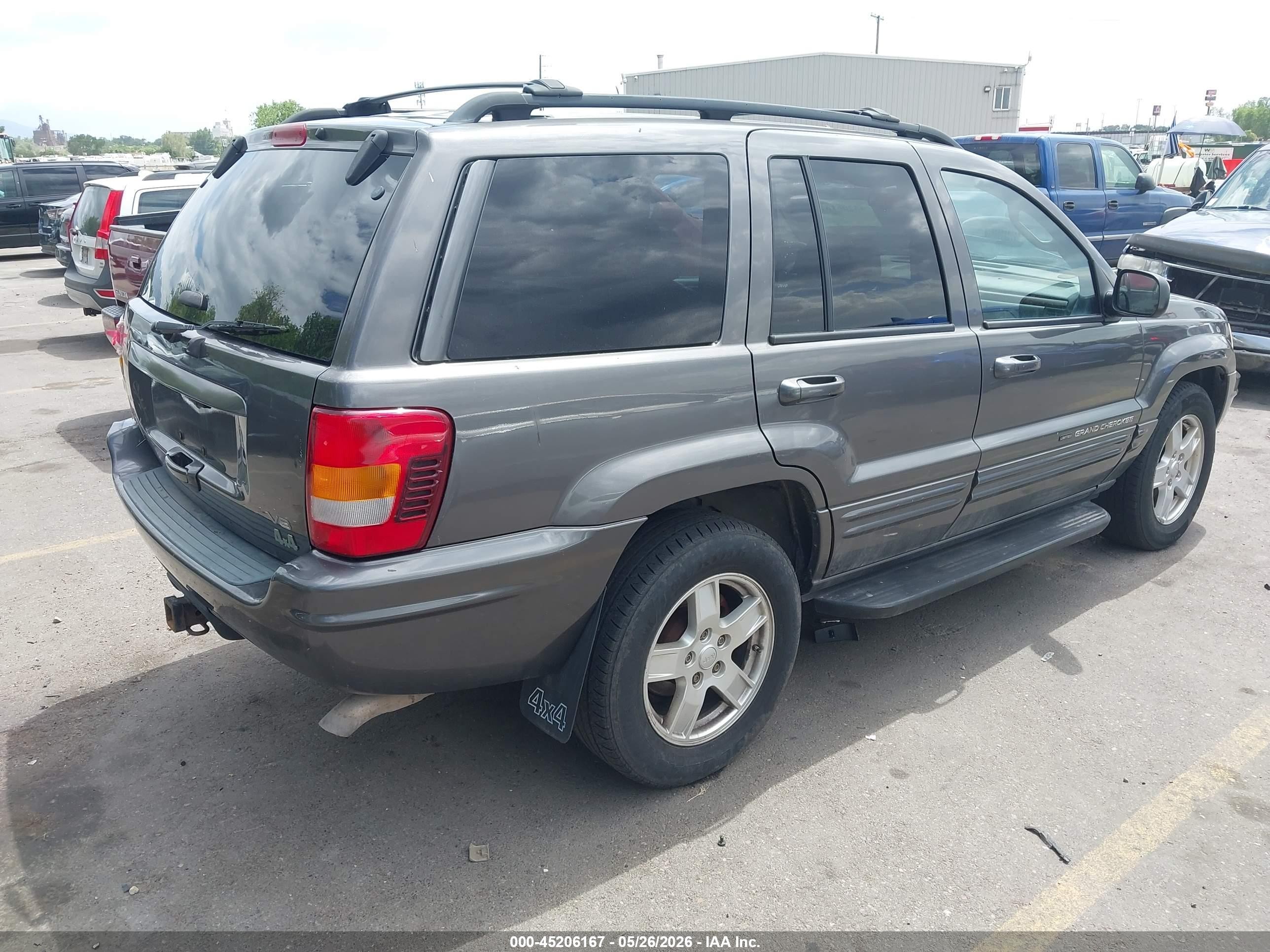 2003 Jeep Grand Cherokee Limited Серый vin: 1J4GW58N33C535993