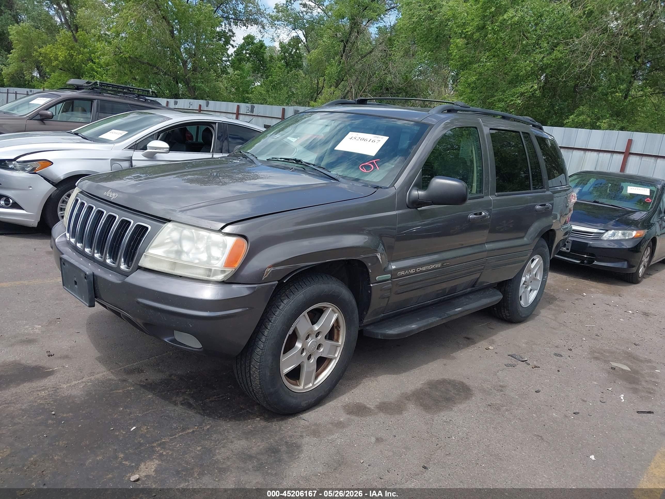 2003 Jeep Grand Cherokee Limited Серый vin: 1J4GW58N33C535993