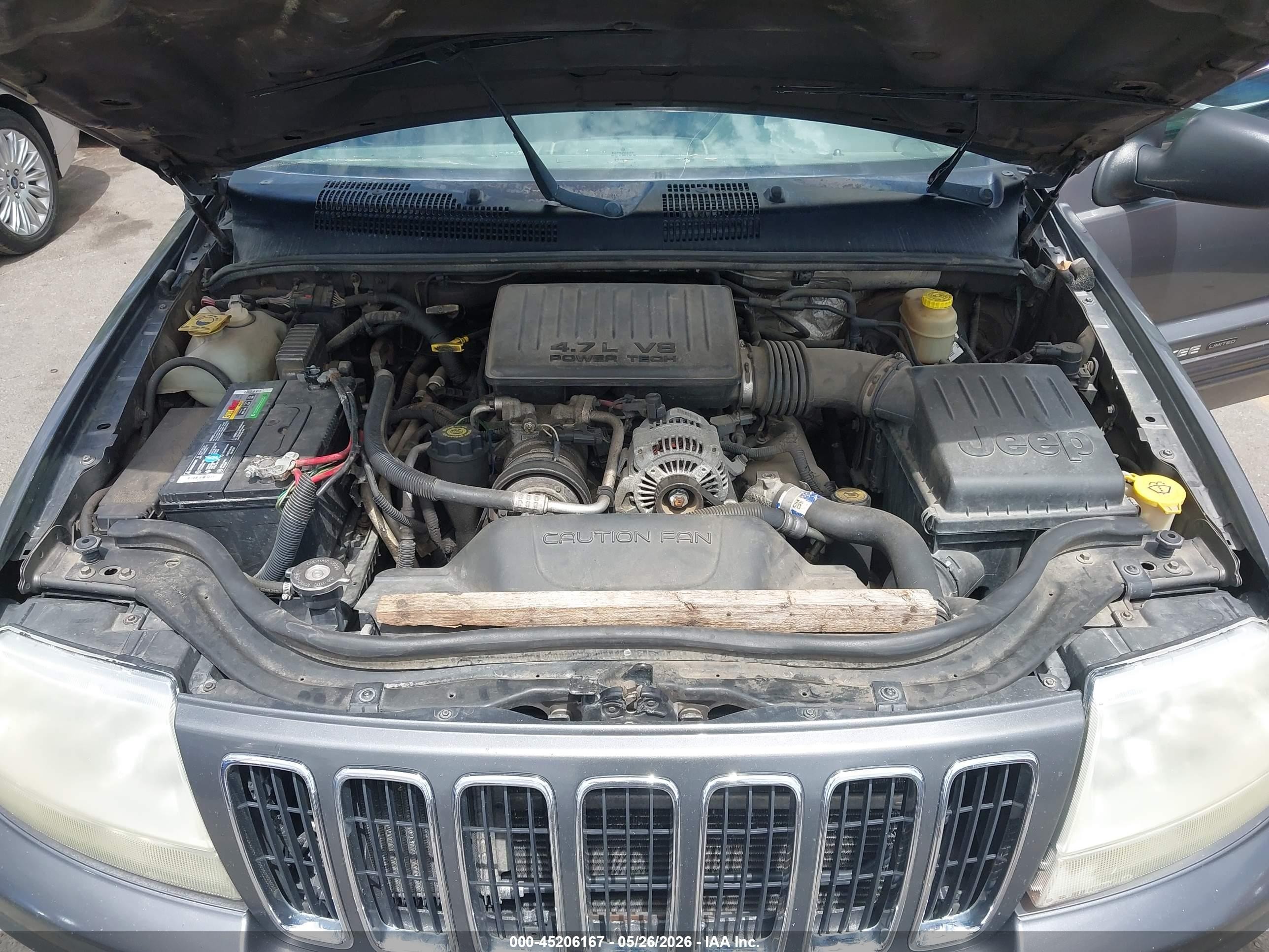 2003 Jeep Grand Cherokee Limited Серый vin: 1J4GW58N33C535993