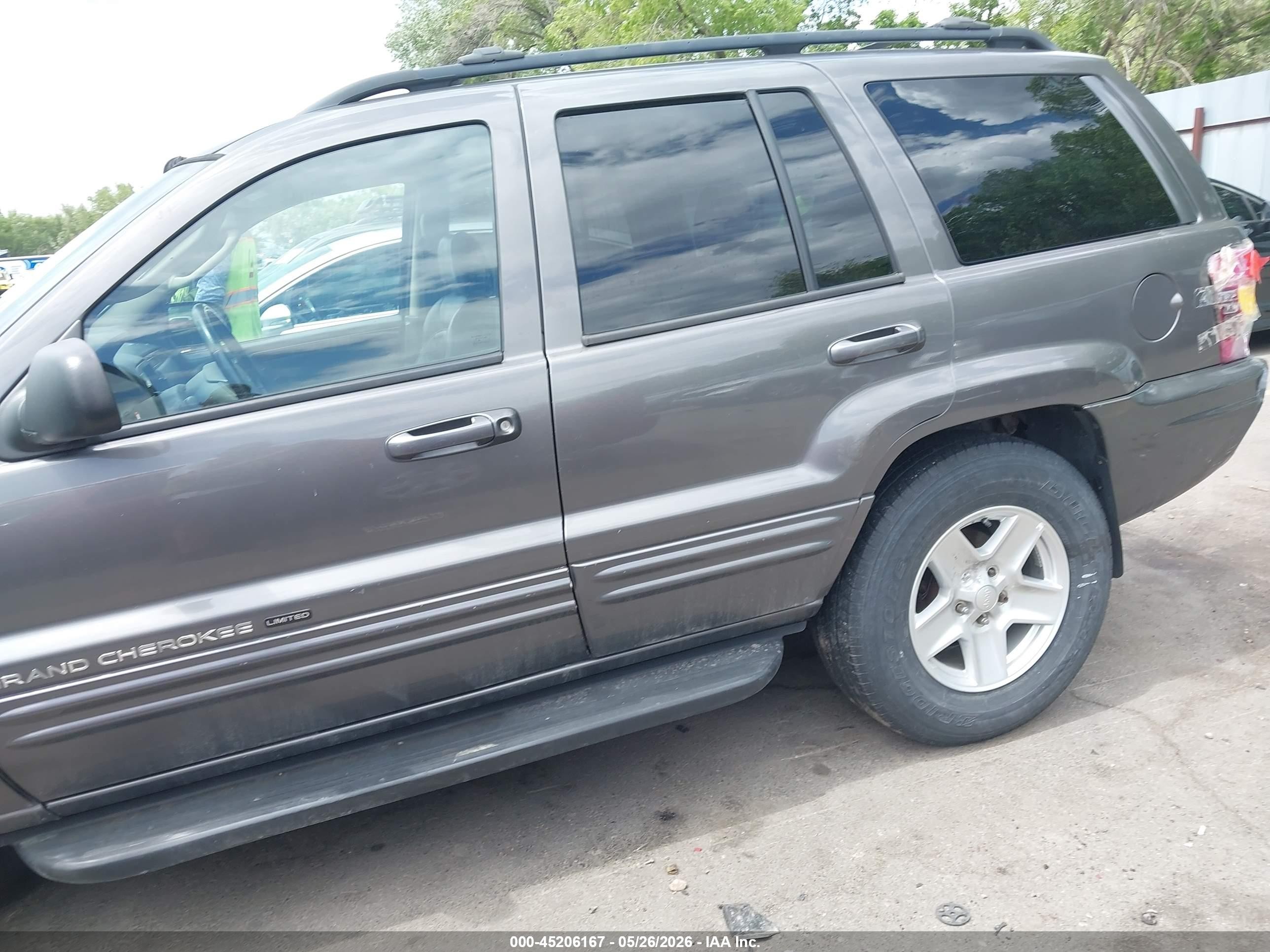 2003 Jeep Grand Cherokee Limited Серый vin: 1J4GW58N33C535993
