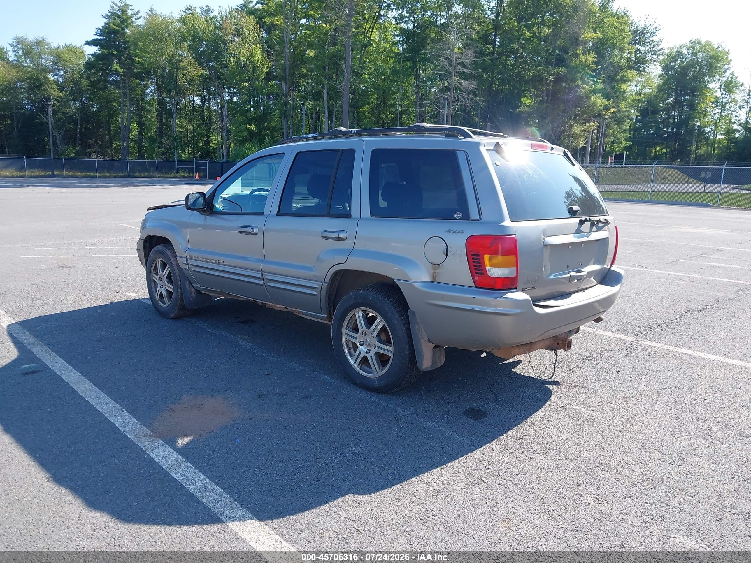 2001 Jeep Grand Cherokee Limited Silver vin: 1J4GW58N71C723509