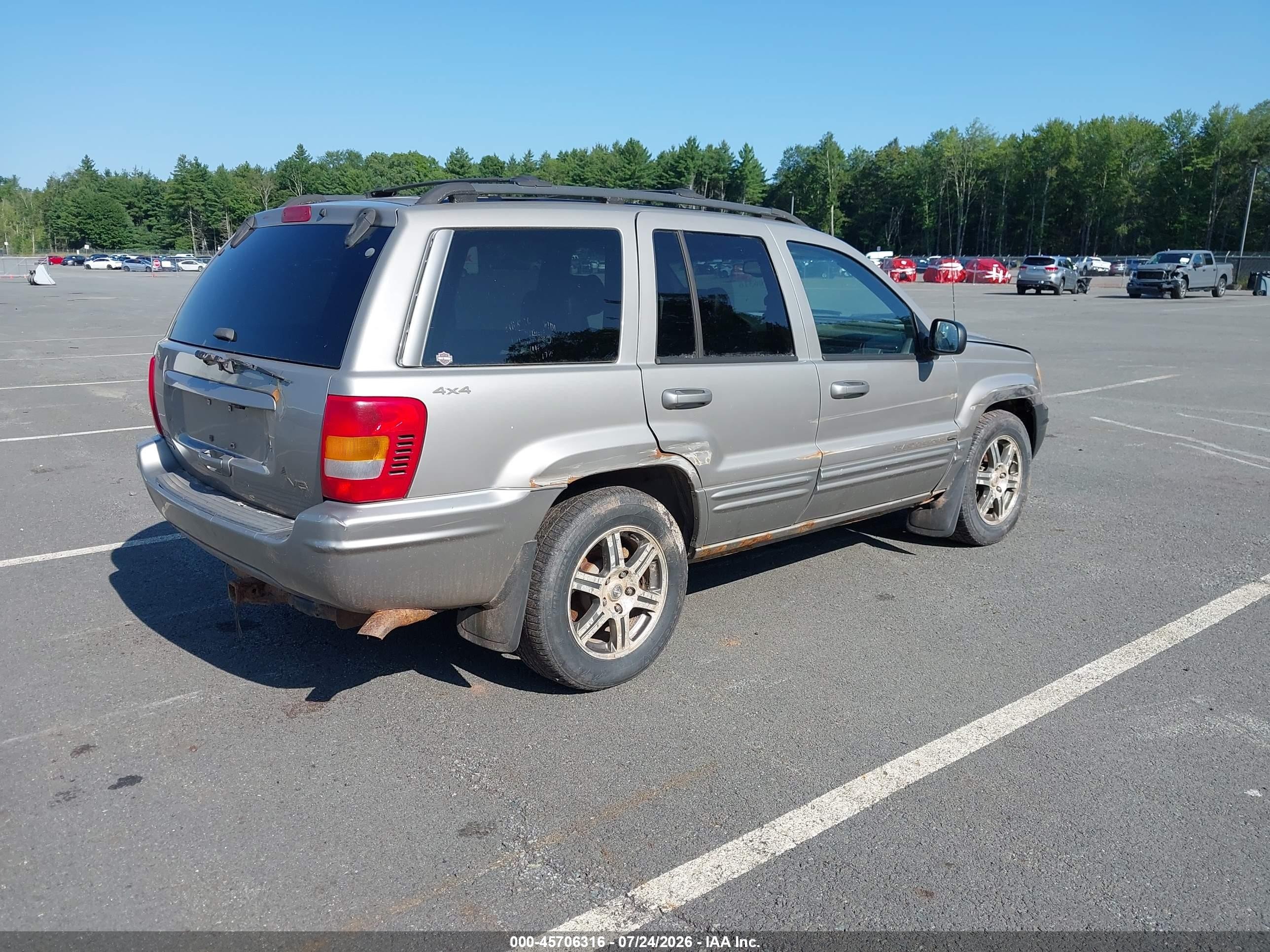 2001 Jeep Grand Cherokee Limited Silver vin: 1J4GW58N71C723509