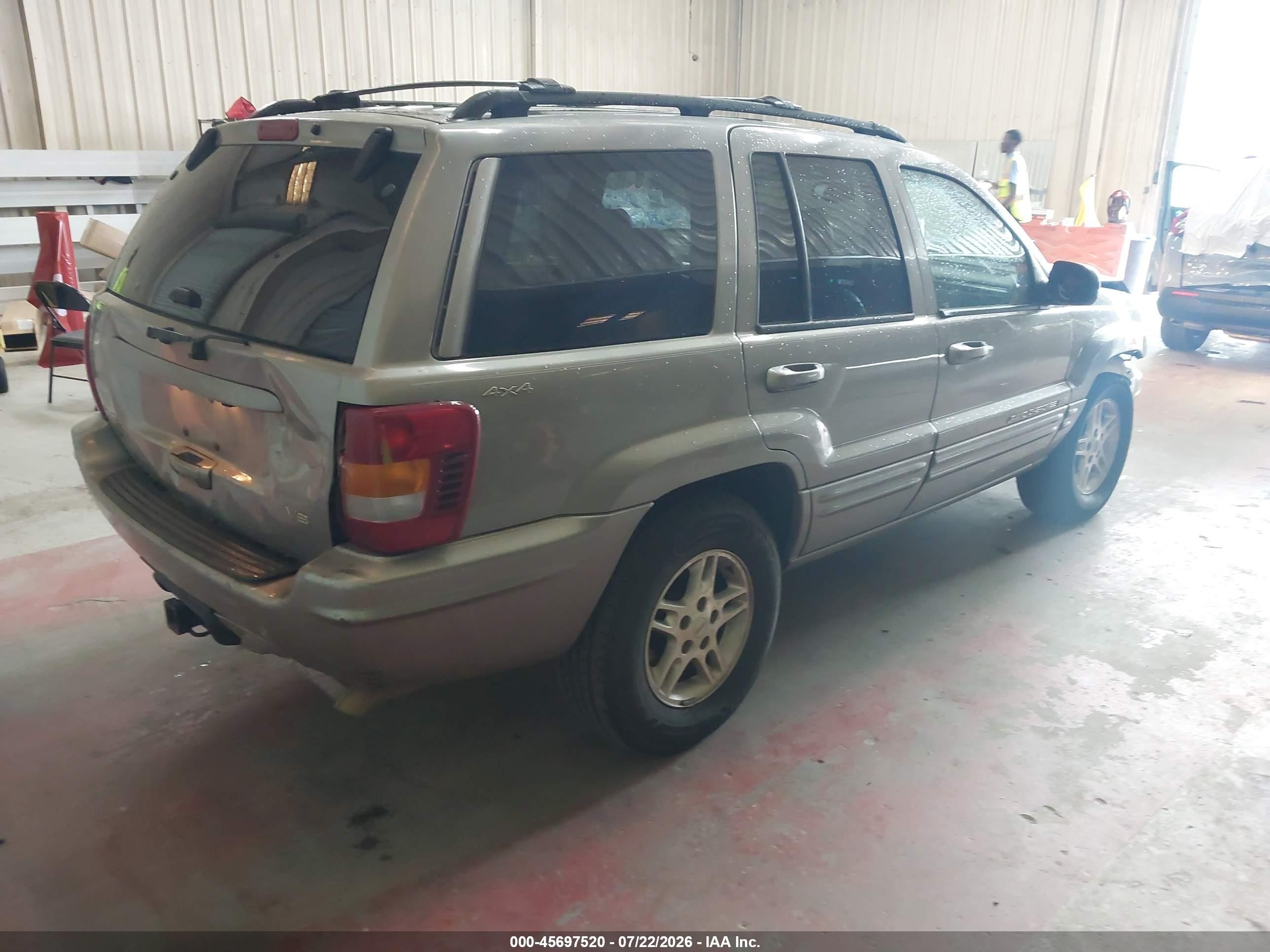 2000 Jeep Grand Cherokee Limited Бежевый vin: 1J4GW58N7YC243643