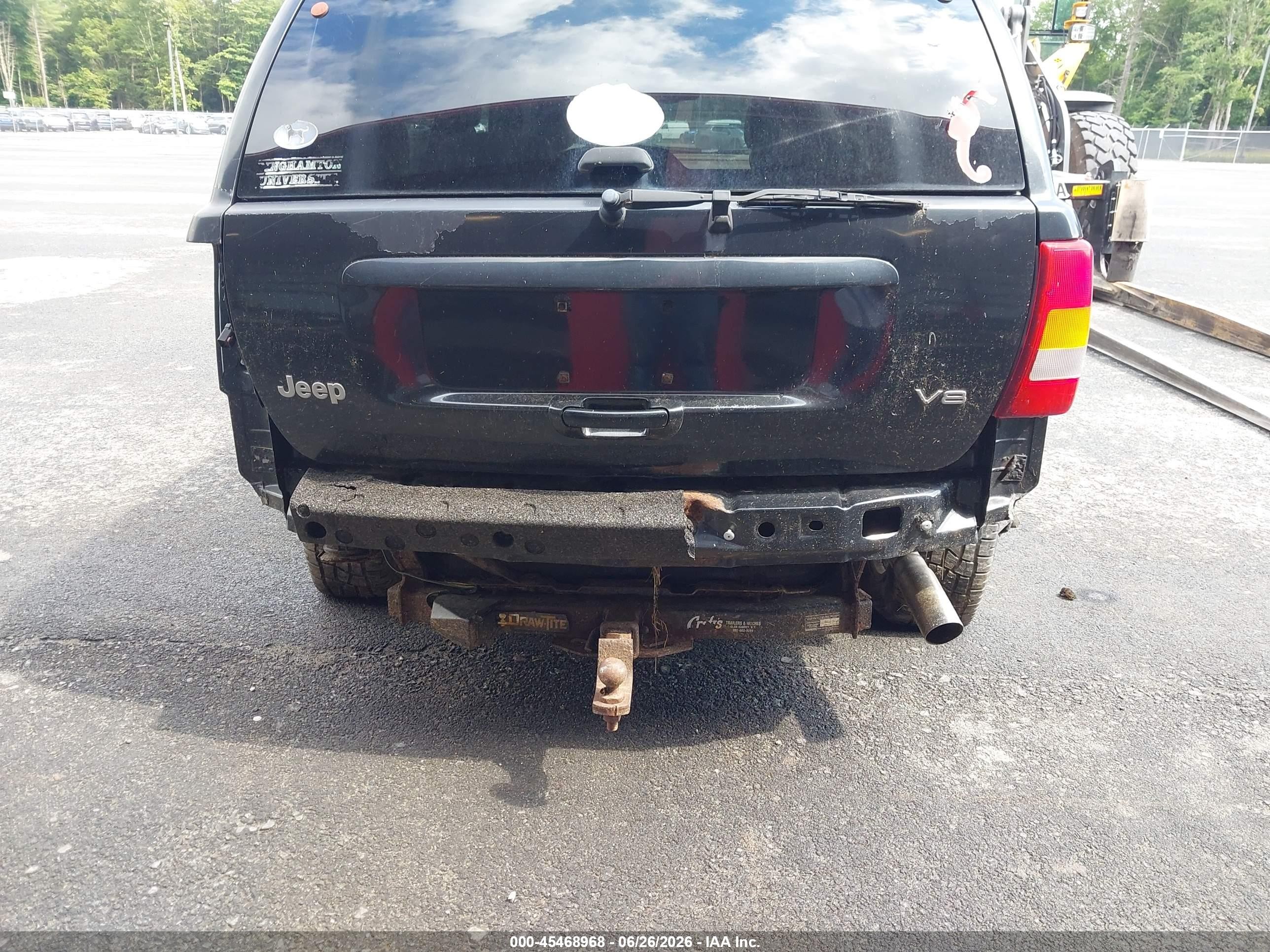 2002 Jeep Grand Cherokee Limited Black vin: 1J4GW58N92C313019