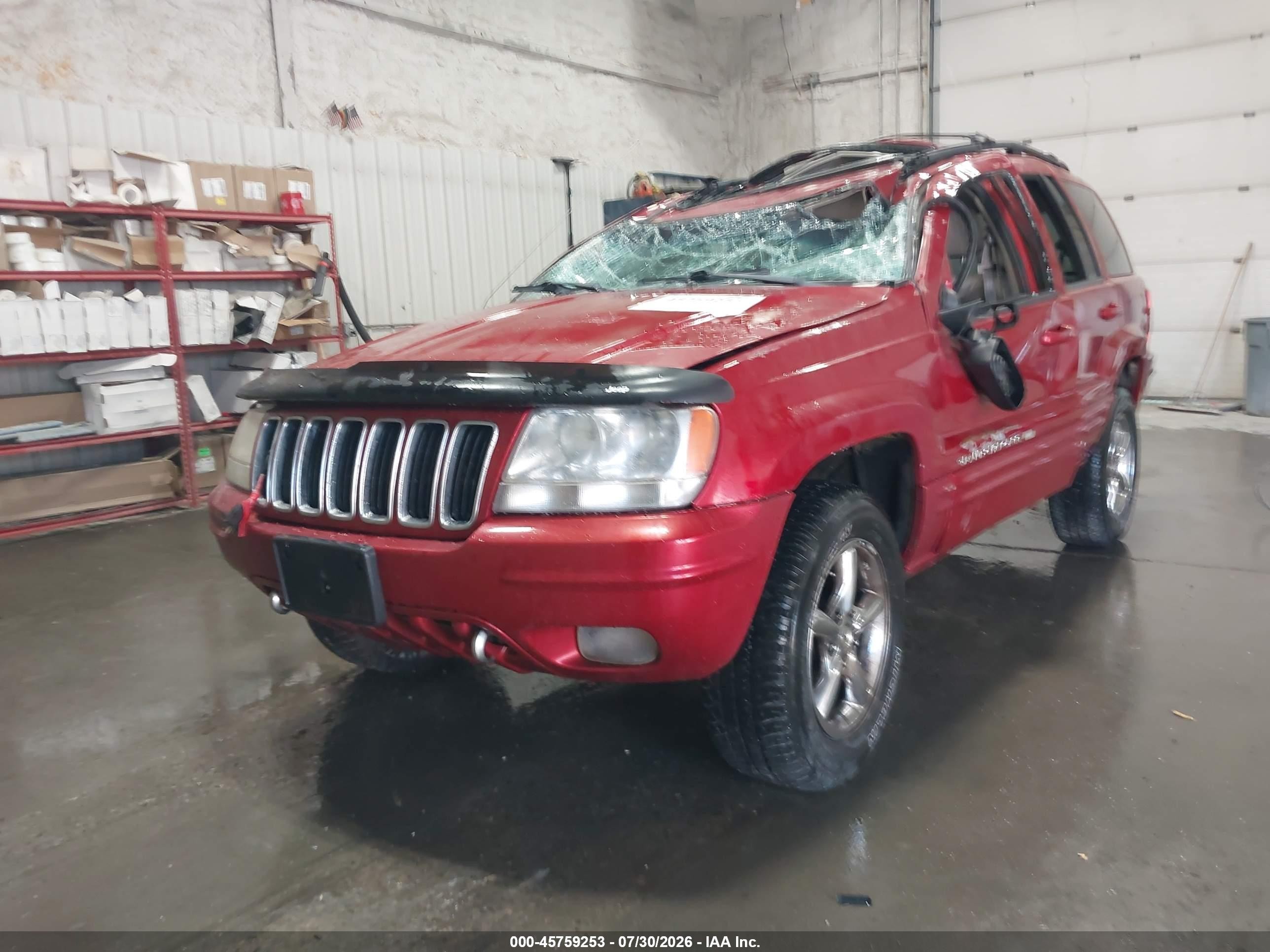2001 Jeep Grand Cherokee Limited Red vin: 1J4GW58NX1C720216