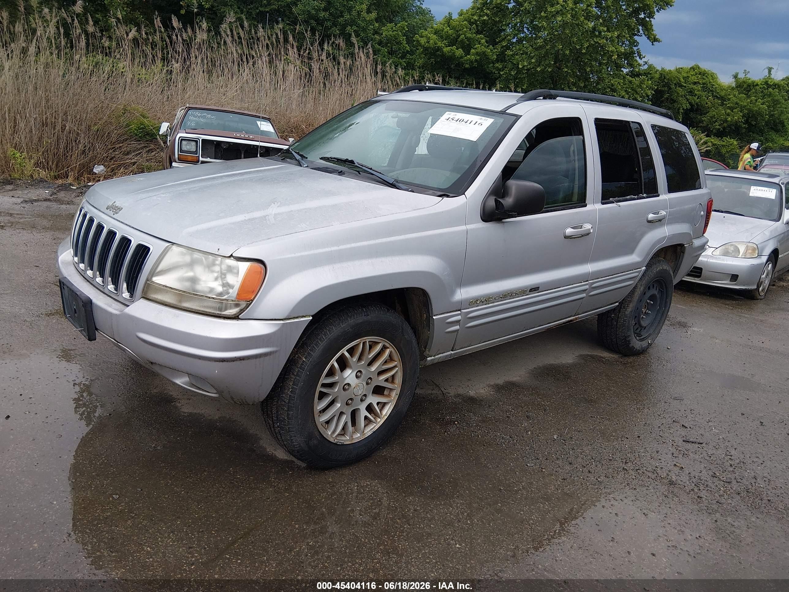 2003 Jeep Grand Cherokee Limited Silver vin: 1J4GW58S13C501671