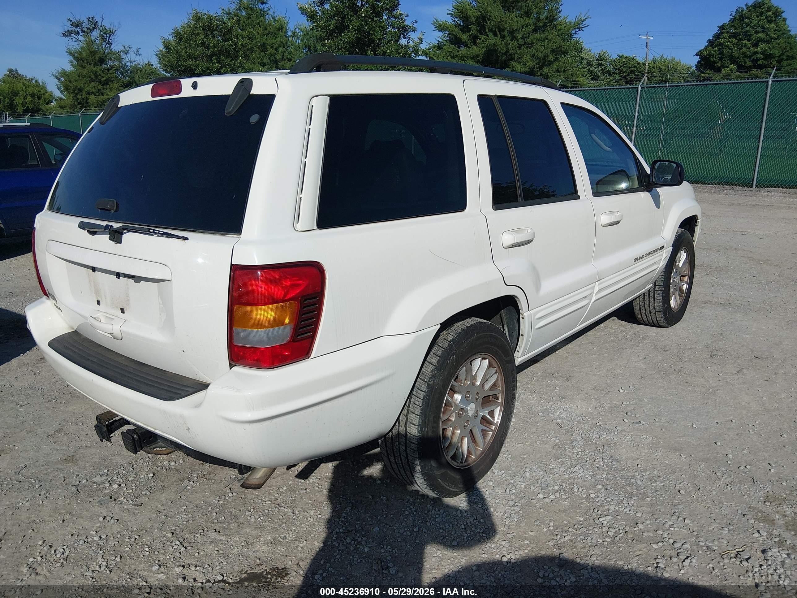 2003 Jeep Grand Cherokee Limited White vin: 1J4GW58S13C601110