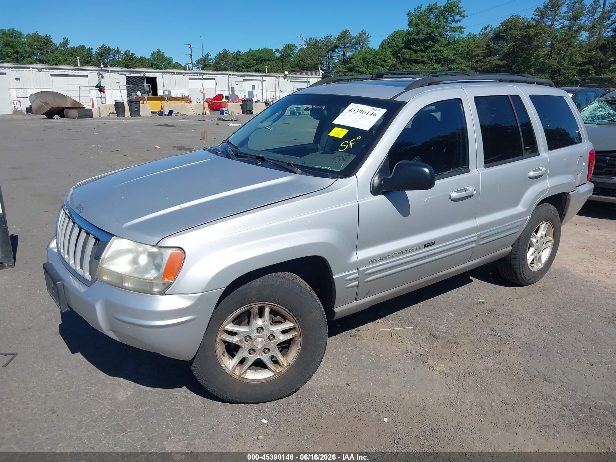 2004 Jeep Grand Cherokee Limited Silver vin: 1J4GW58S14C174271