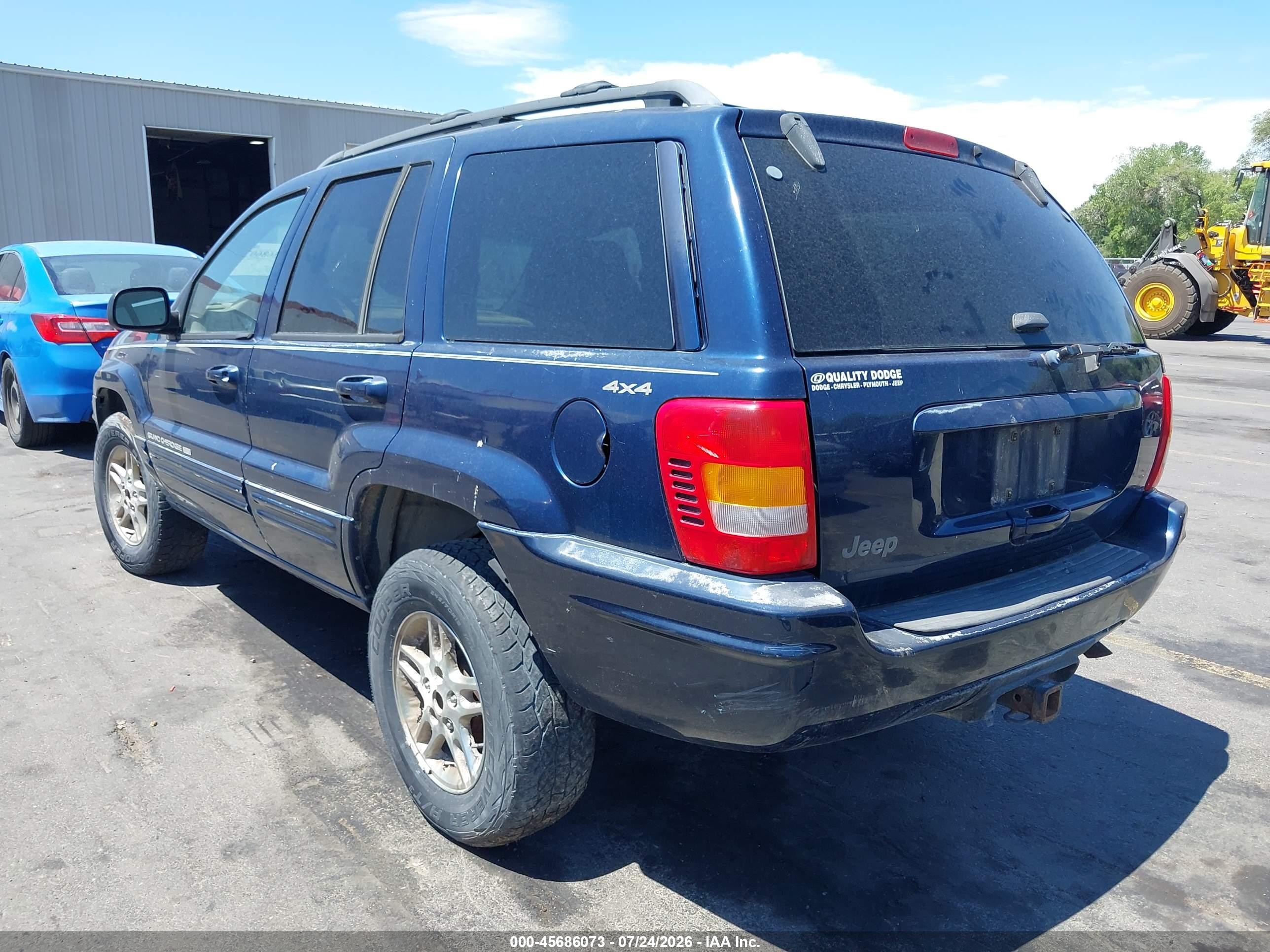 2000 Jeep Grand Cherokee Limited Blue vin: 1J4GW58S3YC174147