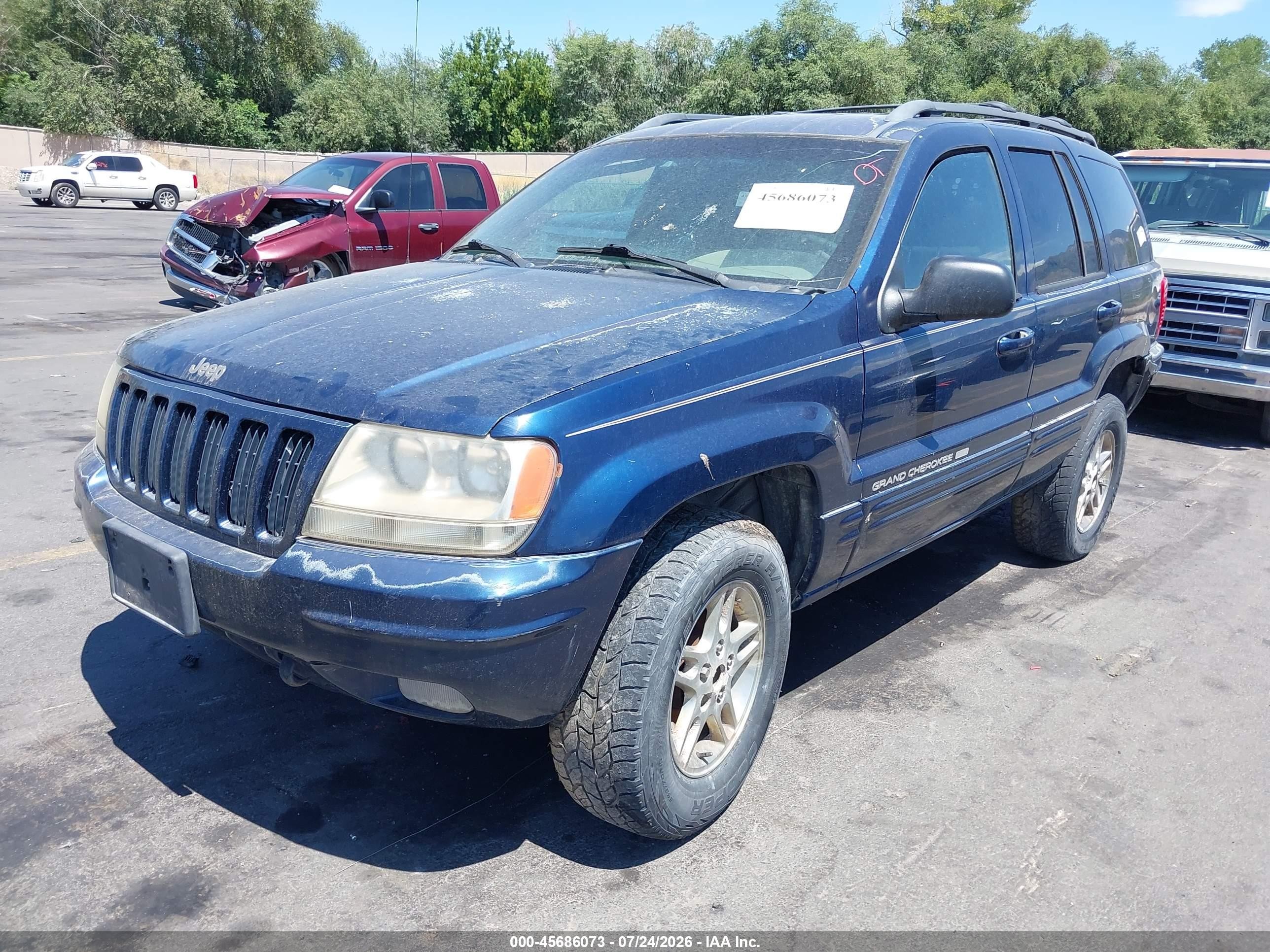 2000 Jeep Grand Cherokee Limited Blue vin: 1J4GW58S3YC174147