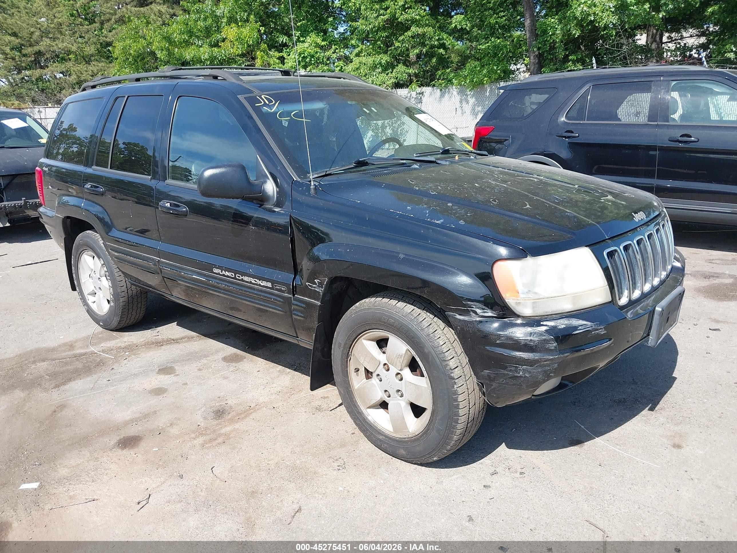 2001 Jeep Grand Cherokee Limited Черный vin: 1J4GW58S51C704379