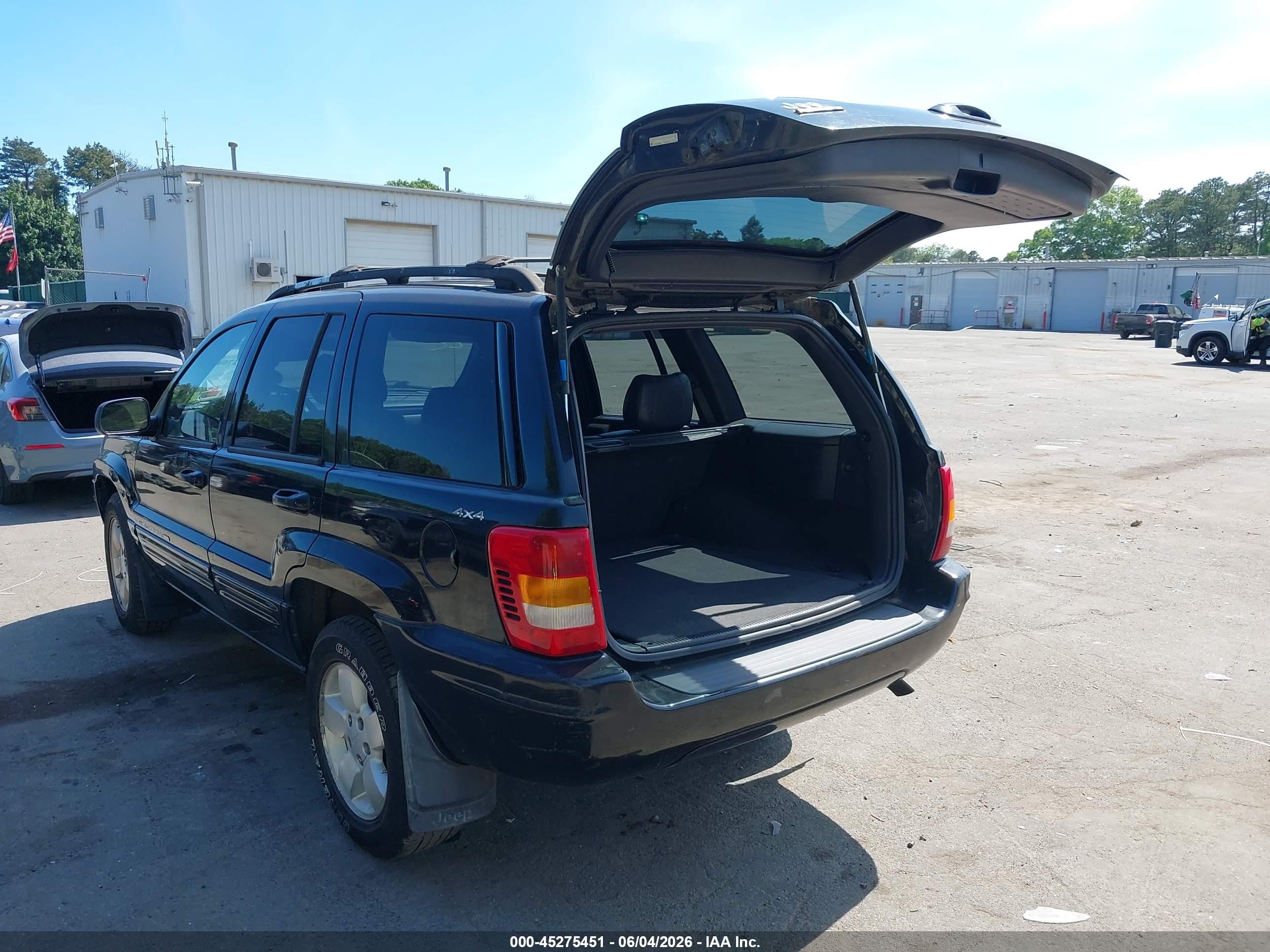 2001 Jeep Grand Cherokee Limited Black vin: 1J4GW58S51C704379