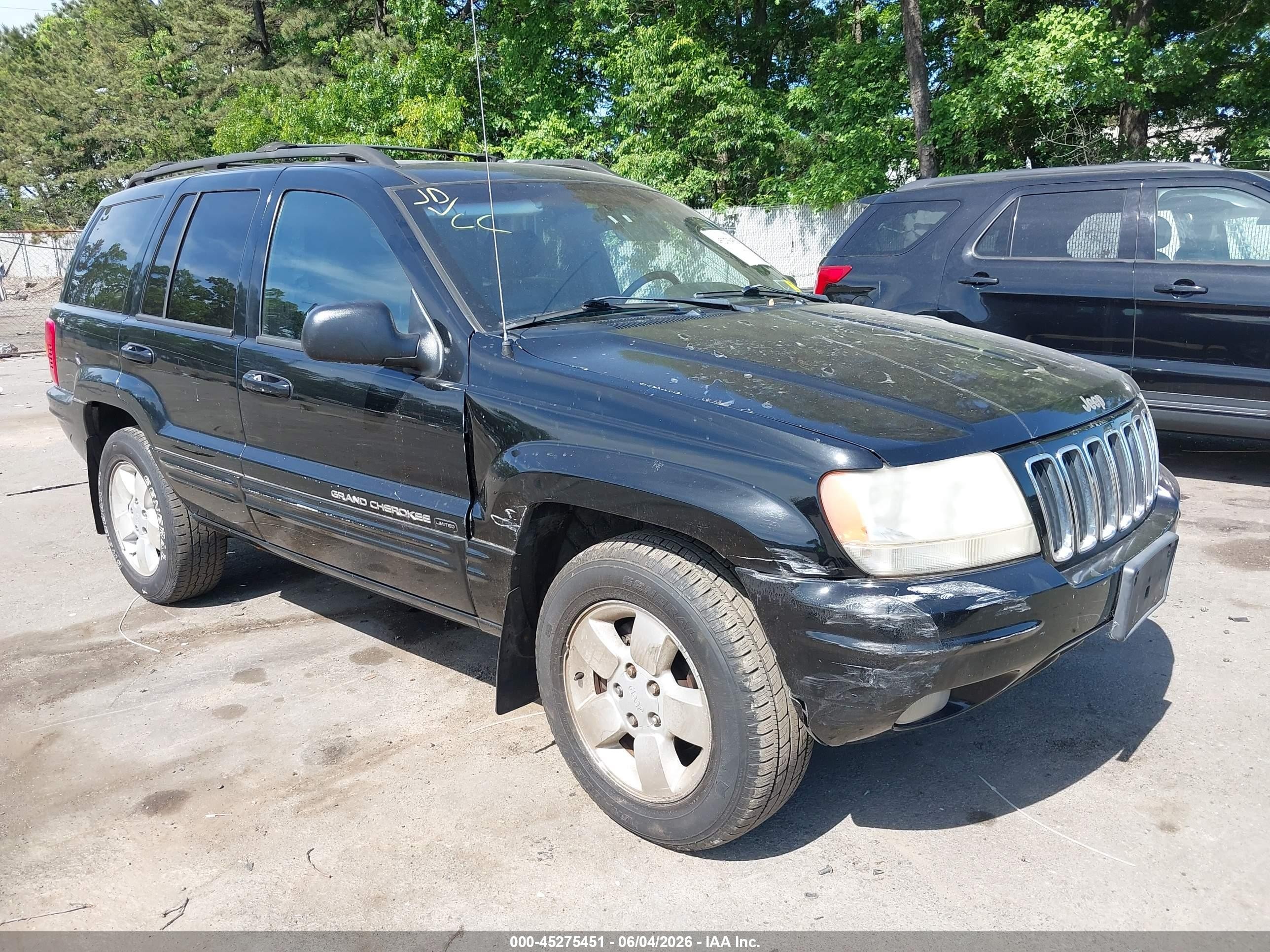 2001 Jeep Grand Cherokee Limited Black vin: 1J4GW58S51C704379