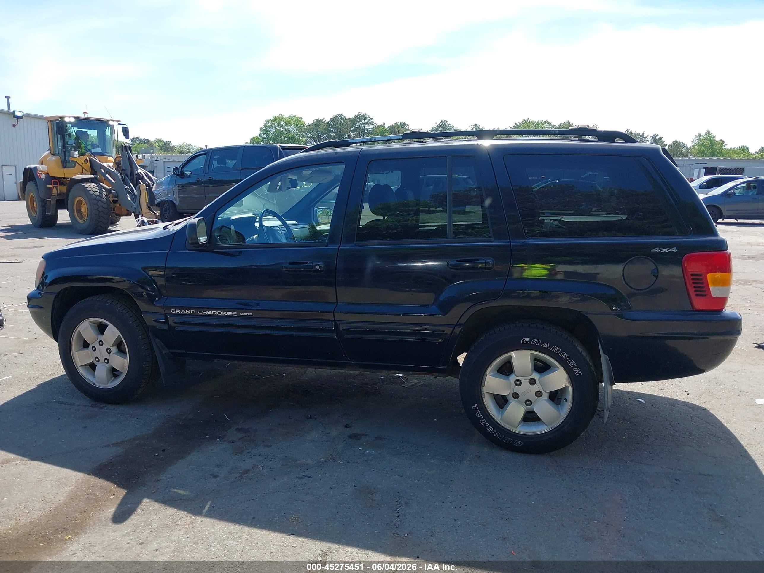 2001 Jeep Grand Cherokee Limited Black vin: 1J4GW58S51C704379