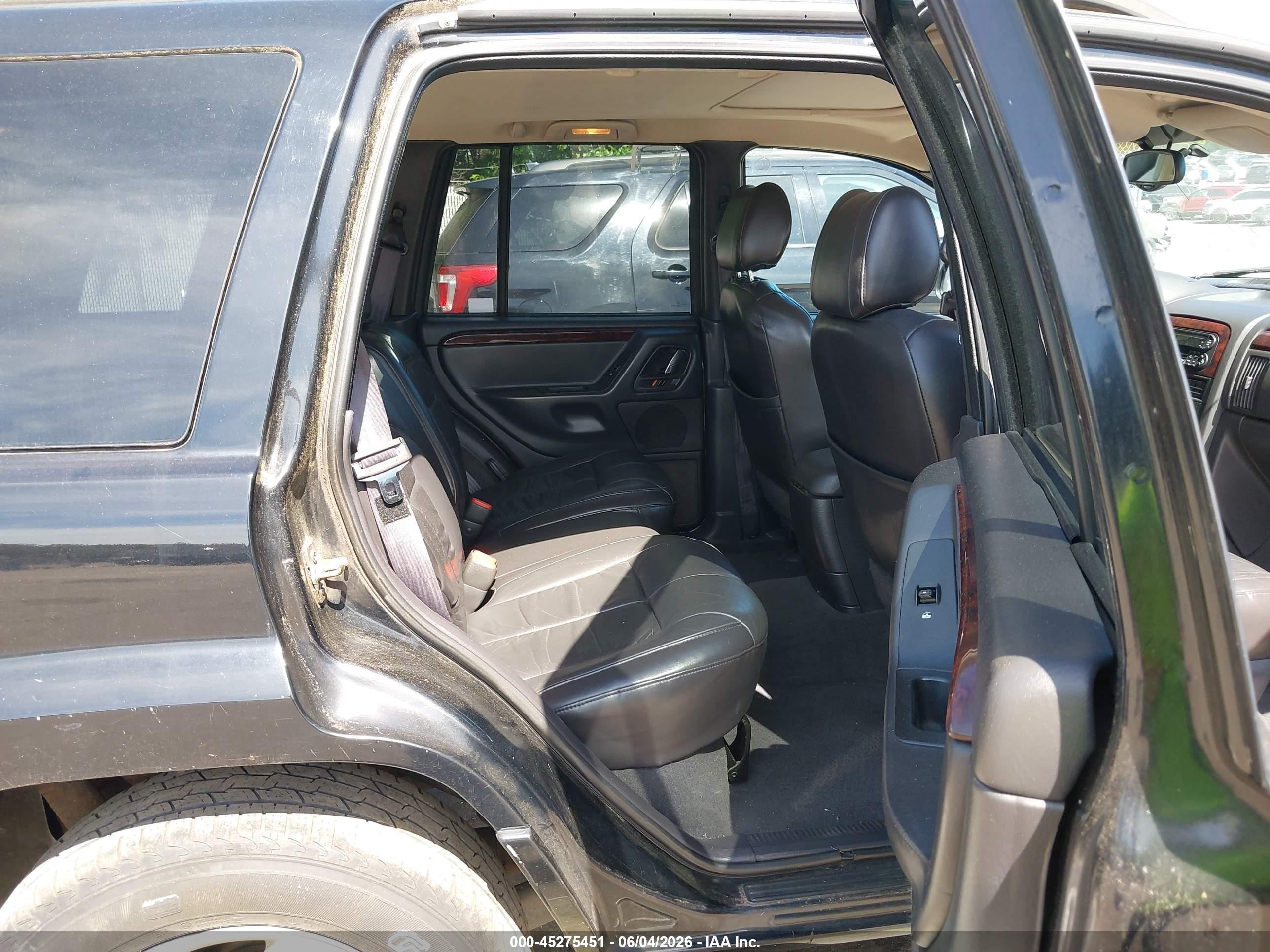 2001 Jeep Grand Cherokee Limited Black vin: 1J4GW58S51C704379