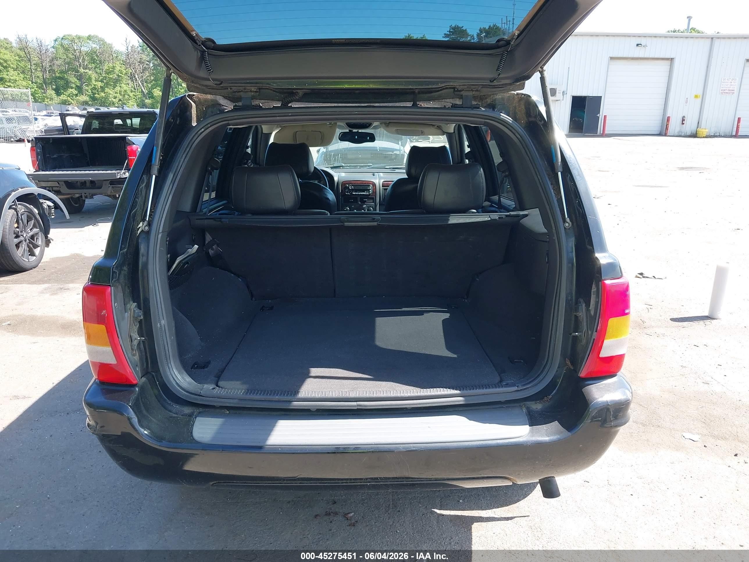 2001 Jeep Grand Cherokee Limited Black vin: 1J4GW58S51C704379
